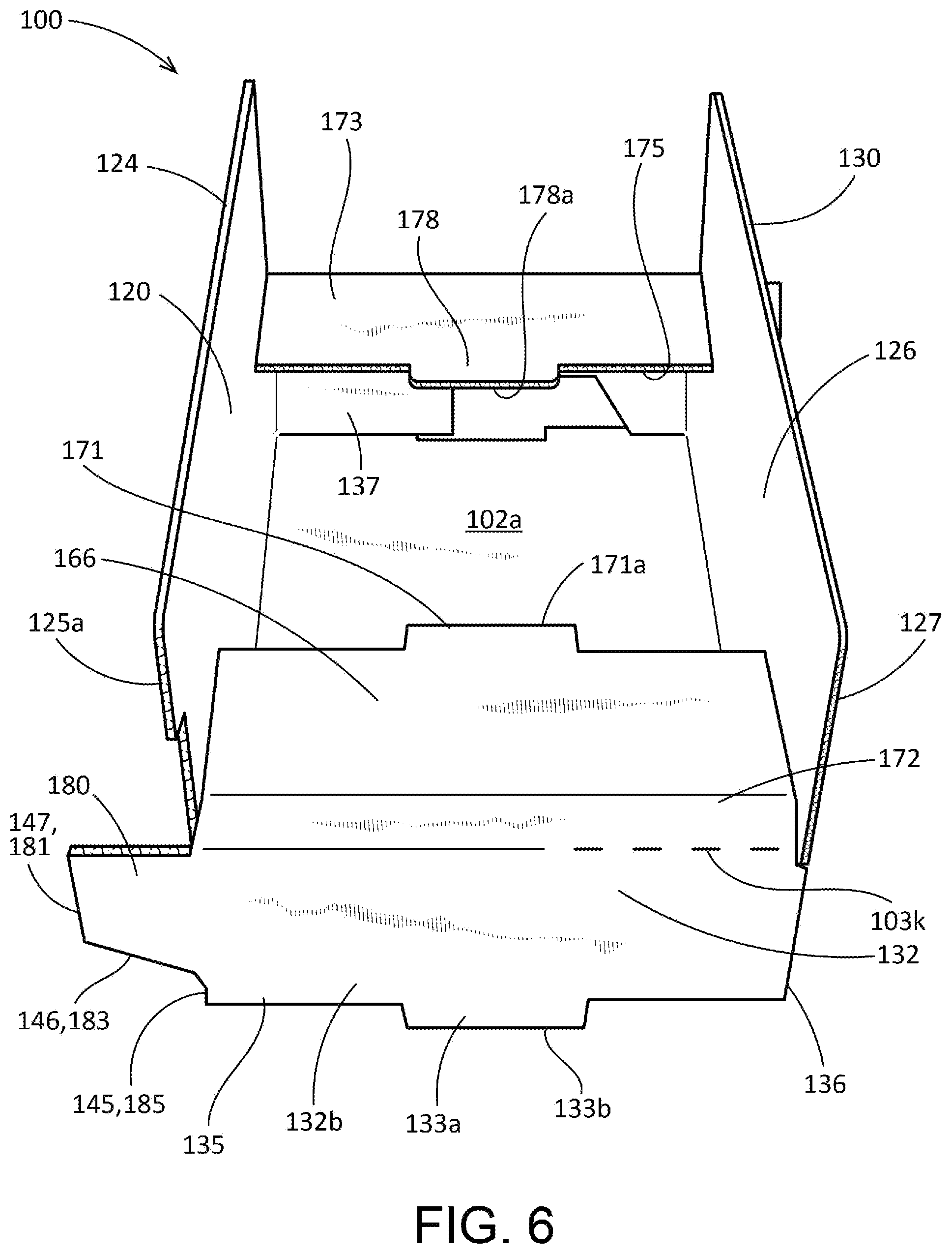 Patent US12304706 Figure 7 – Collapsible tray and methods therefor