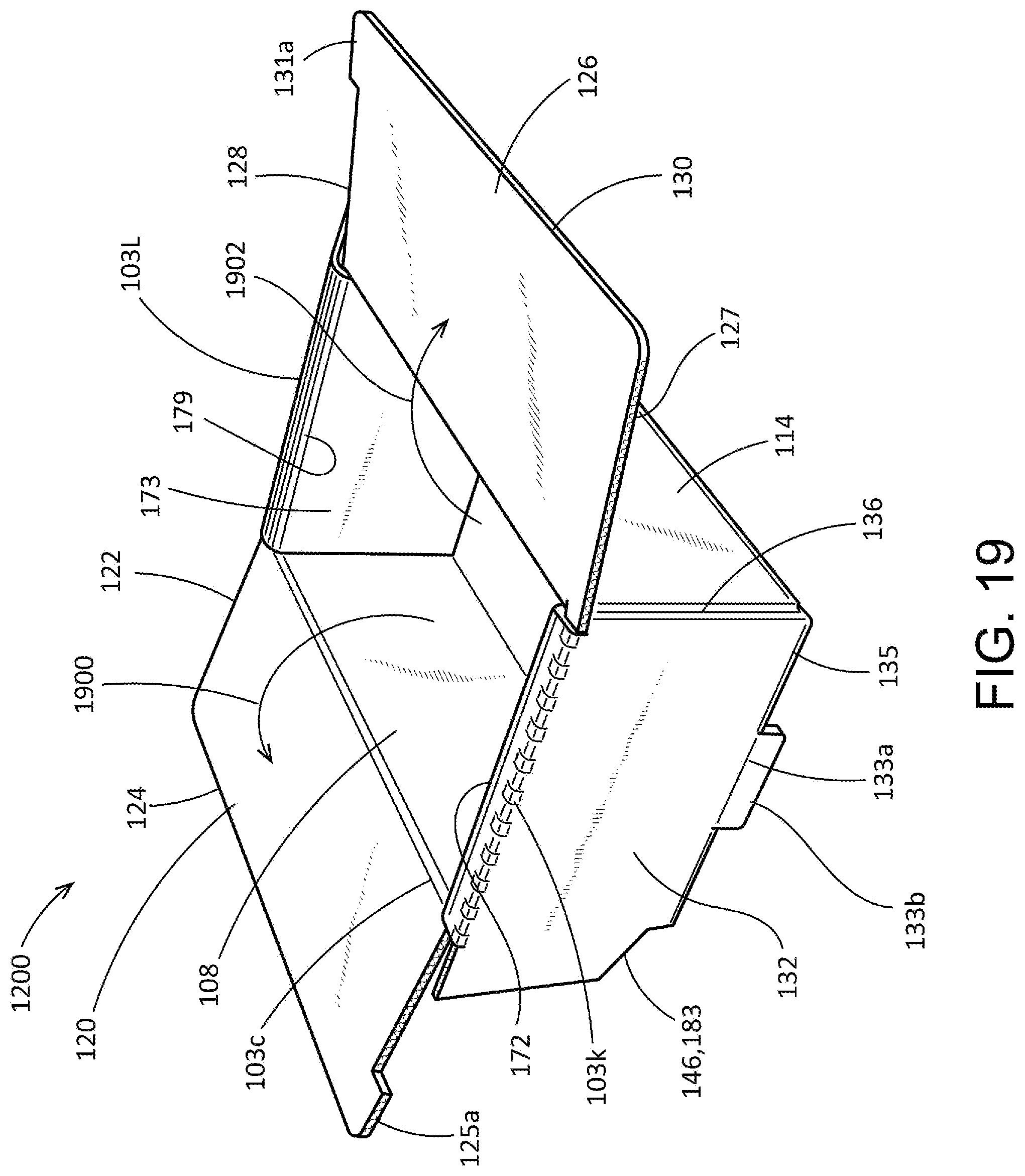 Patent US12304706 Figure 20 – Collapsible tray and methods therefor