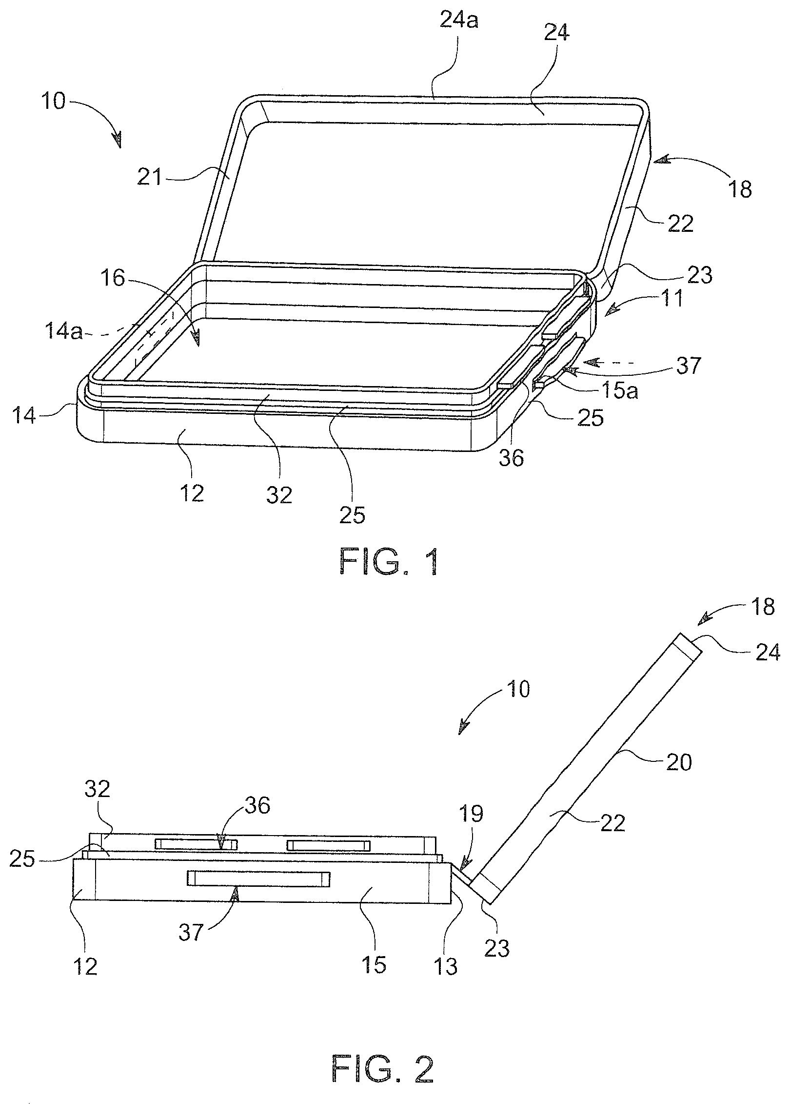 Patent US12304708 — Child resistant enclosure — Figure 1