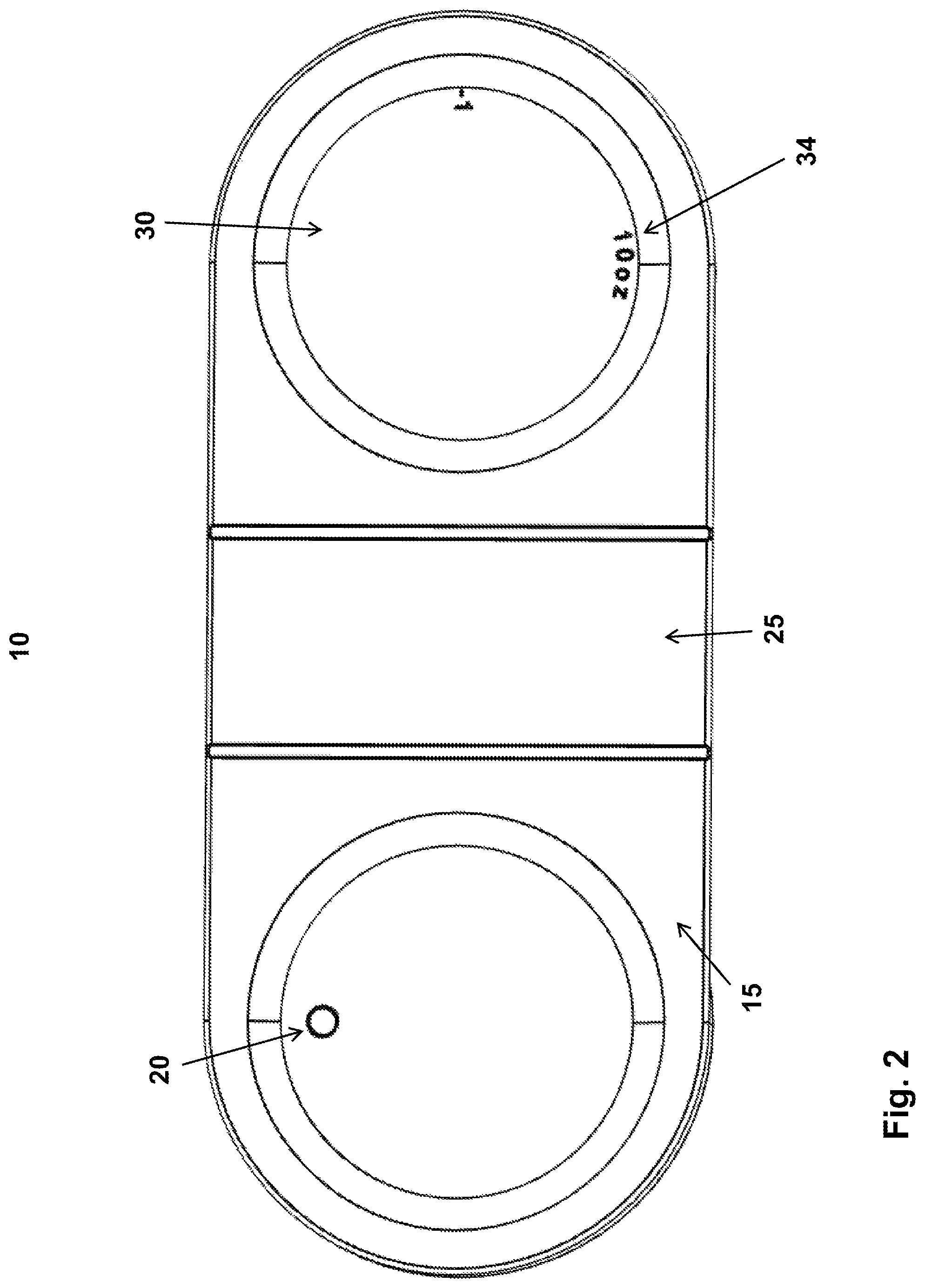 Patent US12304709 Figure 2 – Self-venting lid for containers