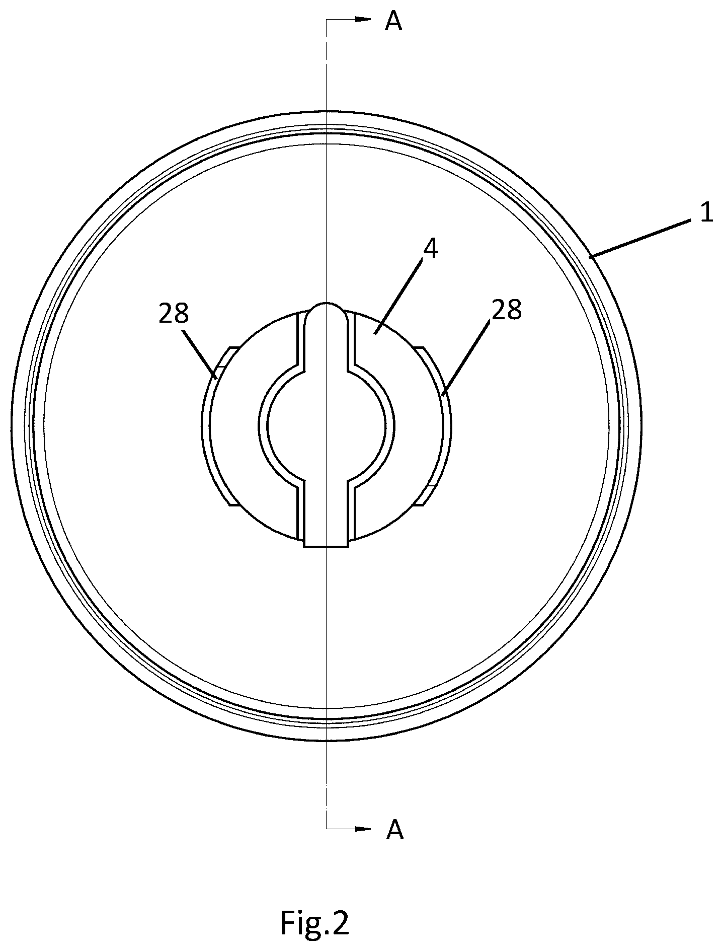 Patent US12304710 Figure 2 – Cap and a container