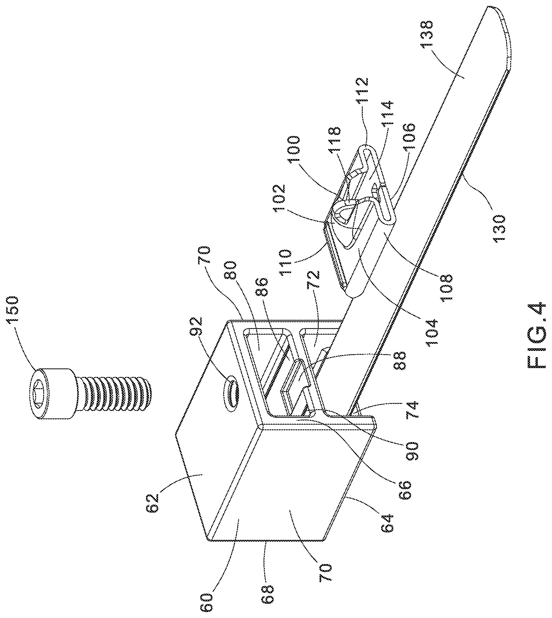 Patent US12304711 Figure 4 – Bi-level metal locking cleat
