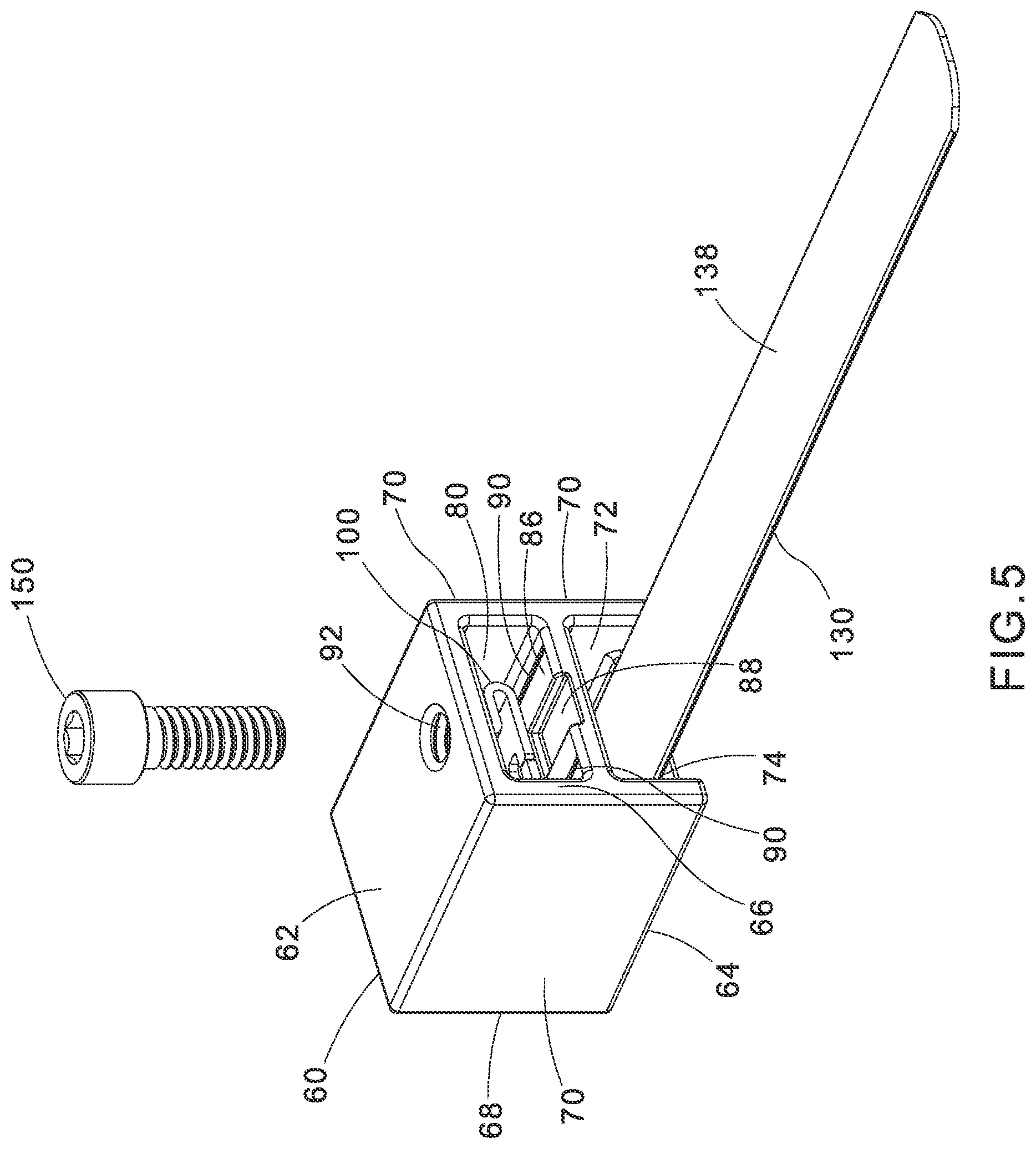 Patent US12304711 Figure 5 – Bi-level metal locking cleat