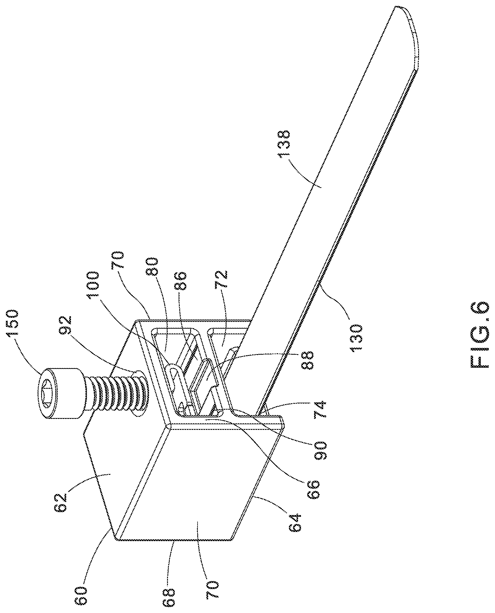 Patent US12304711 Figure 6 – Bi-level metal locking cleat