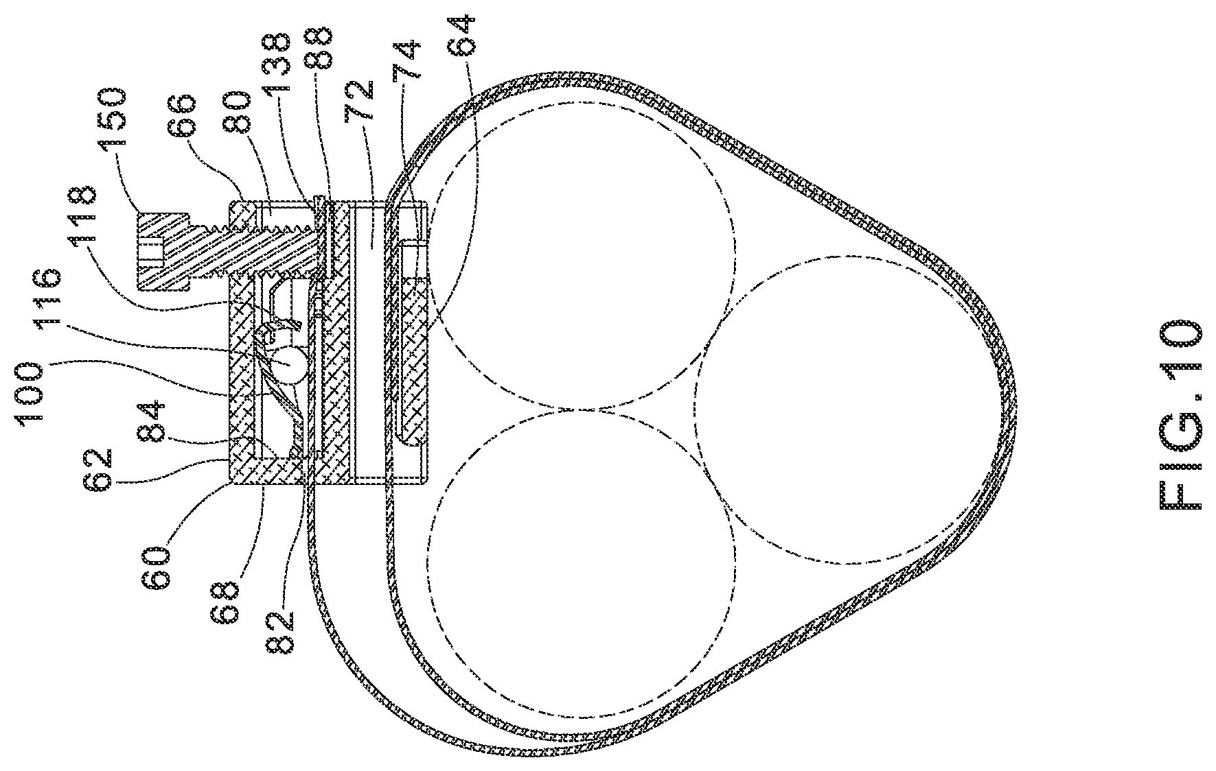 Patent US12304711 Figure 10 – Bi-level metal locking cleat