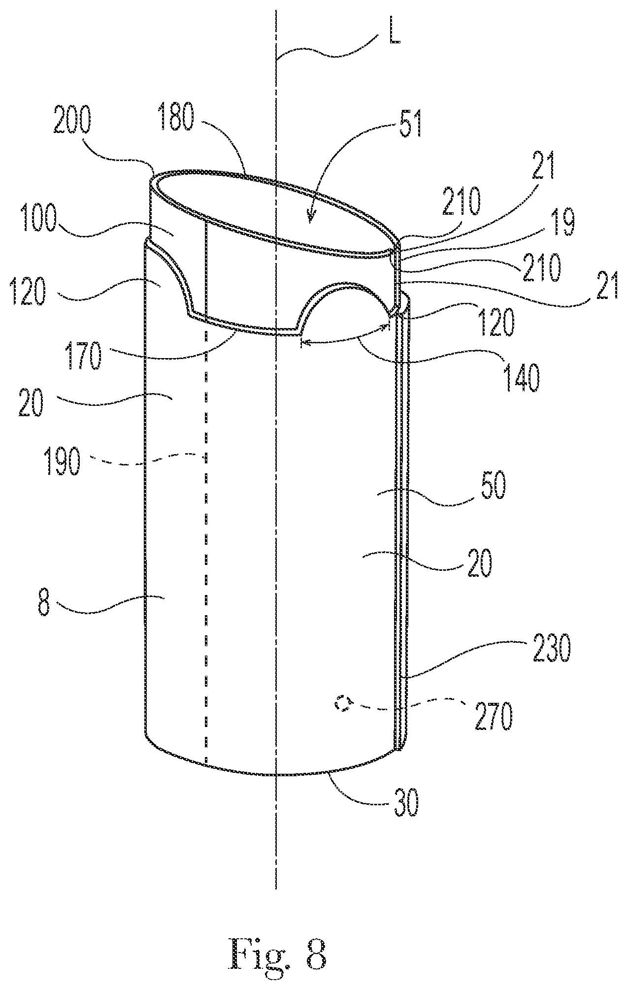 Patent US12304714 Figure 7 – Paper based container for household products