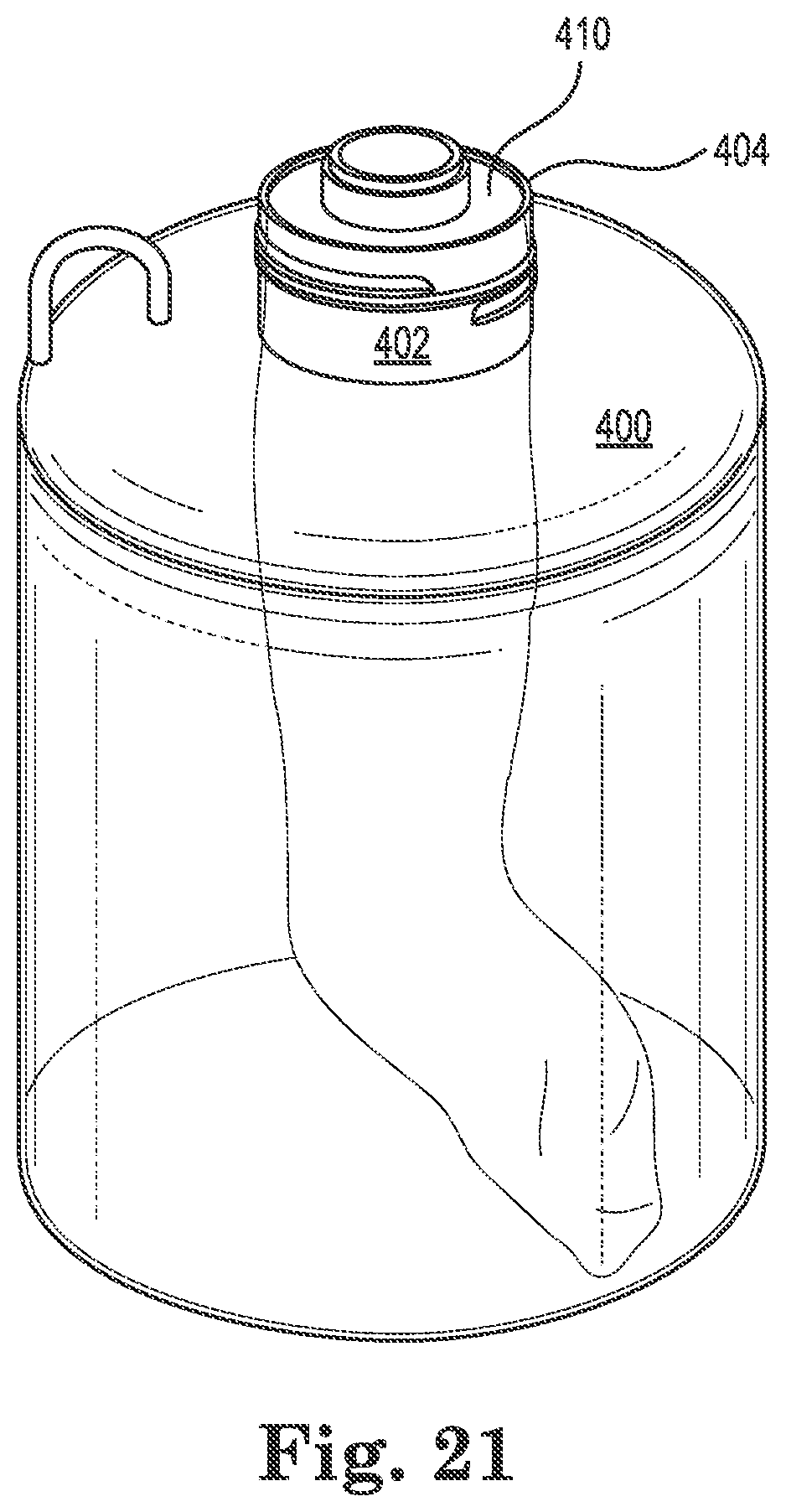 Patent US12304715 Figure 11 – Liner for an overpack assembly