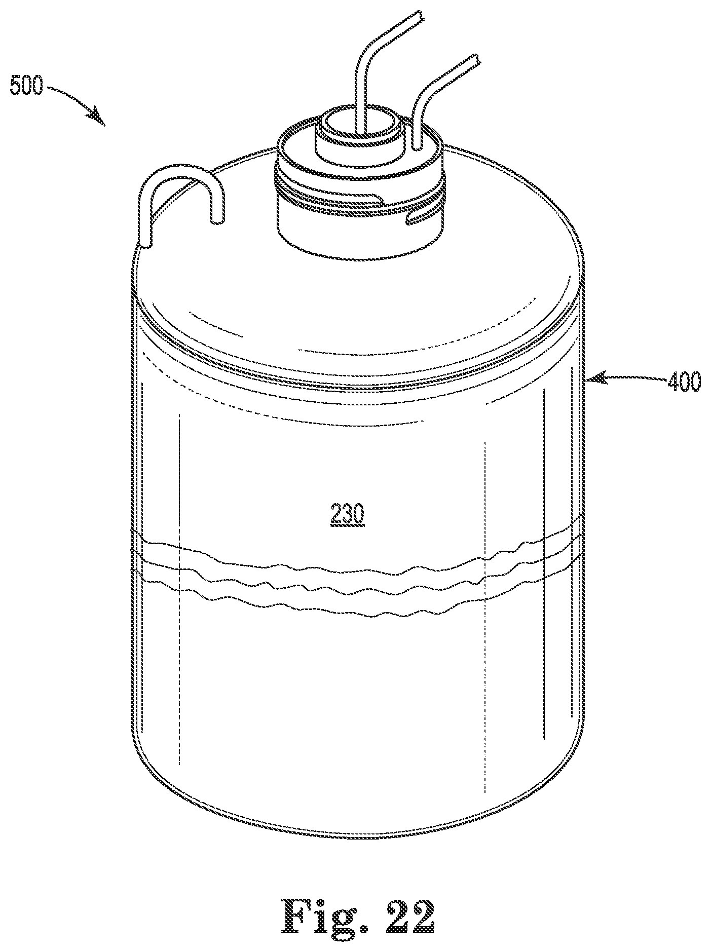 Patent US12304715 Figure 12 – Liner for an overpack assembly