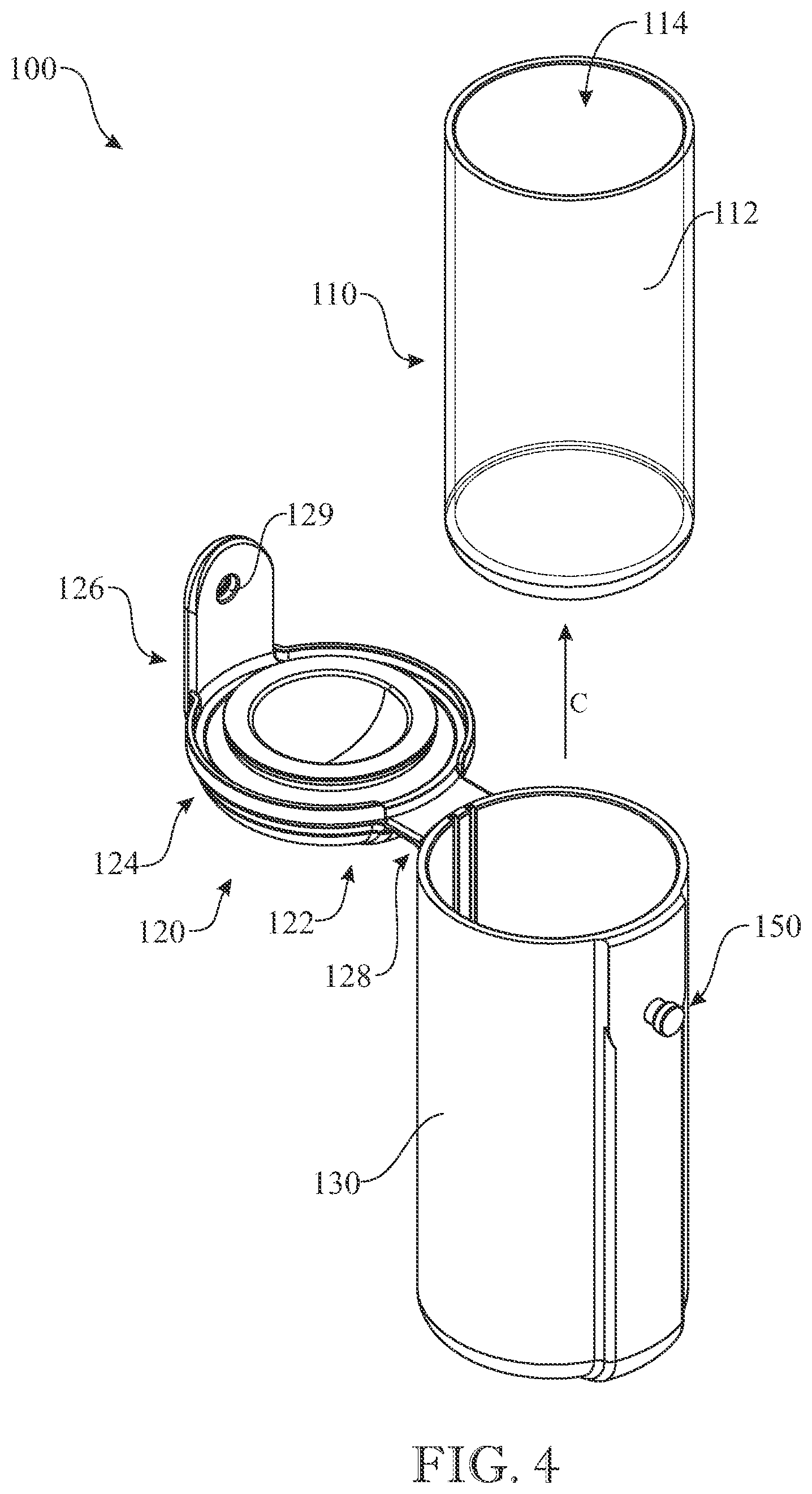 Patent US12304717 Figure 4 – Lightweight and shock-proof portable container arrangement