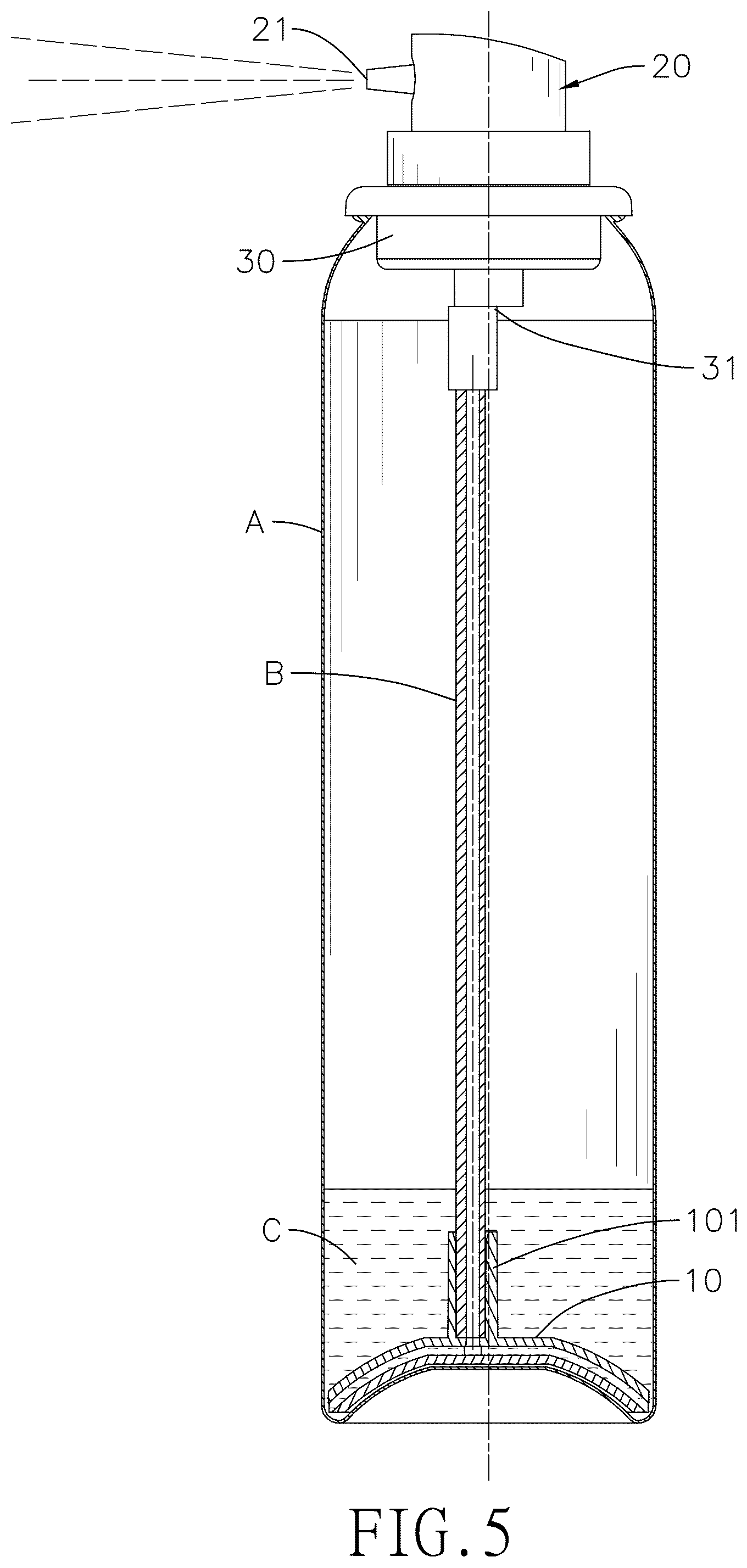 Patent US12304720 Figure 5 – Liquid product container and extending drawing unit of liquid product container