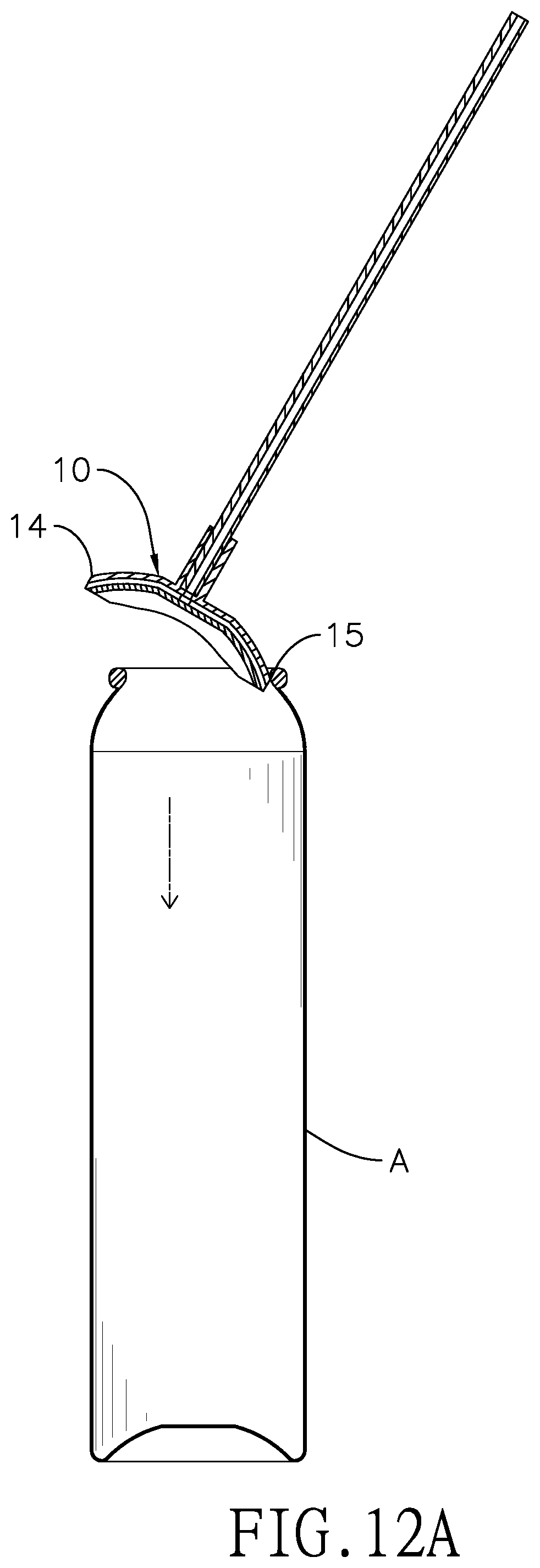 Patent US12304720 Figure 12 – Liquid product container and extending drawing unit of liquid product container