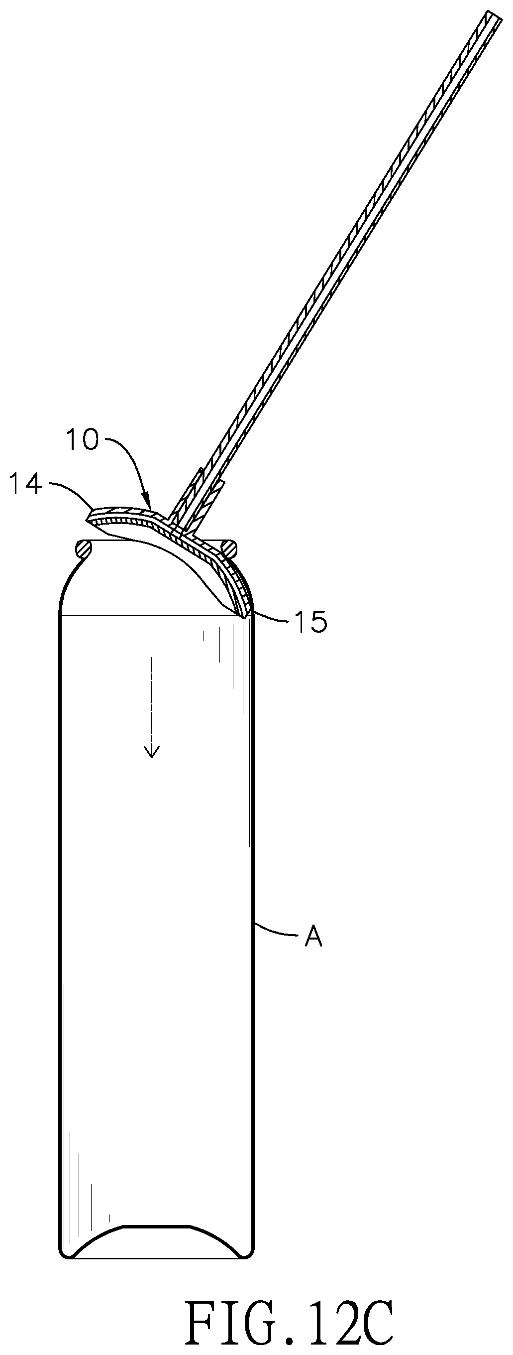 Patent US12304720 Figure 14 – Liquid product container and extending drawing unit of liquid product container