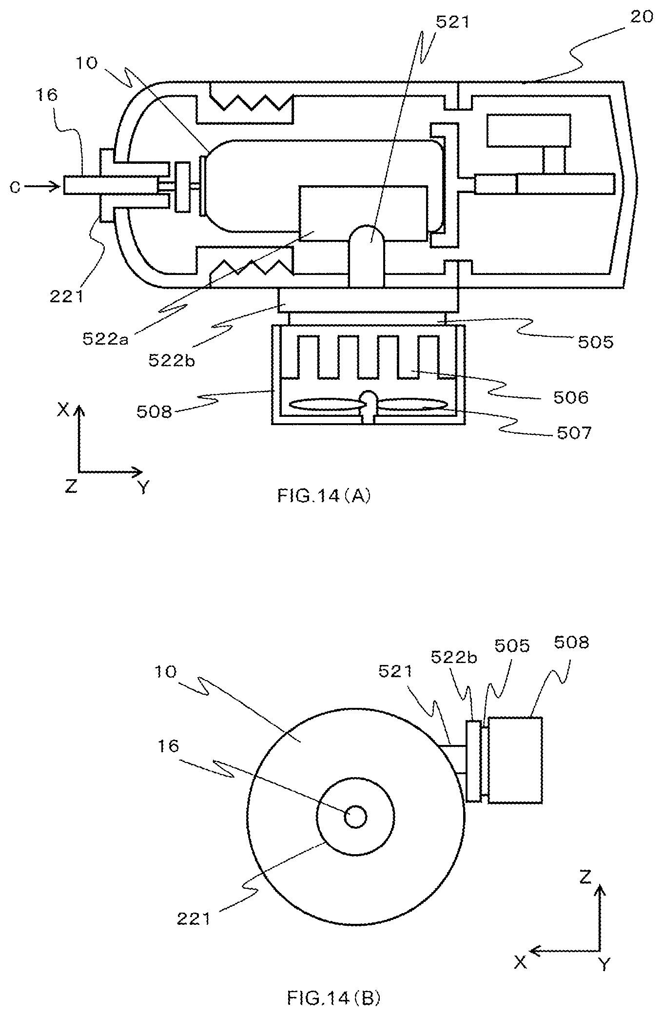 Patent US12304721 Figure 14 – Temperature adjusting device for an aerosol container