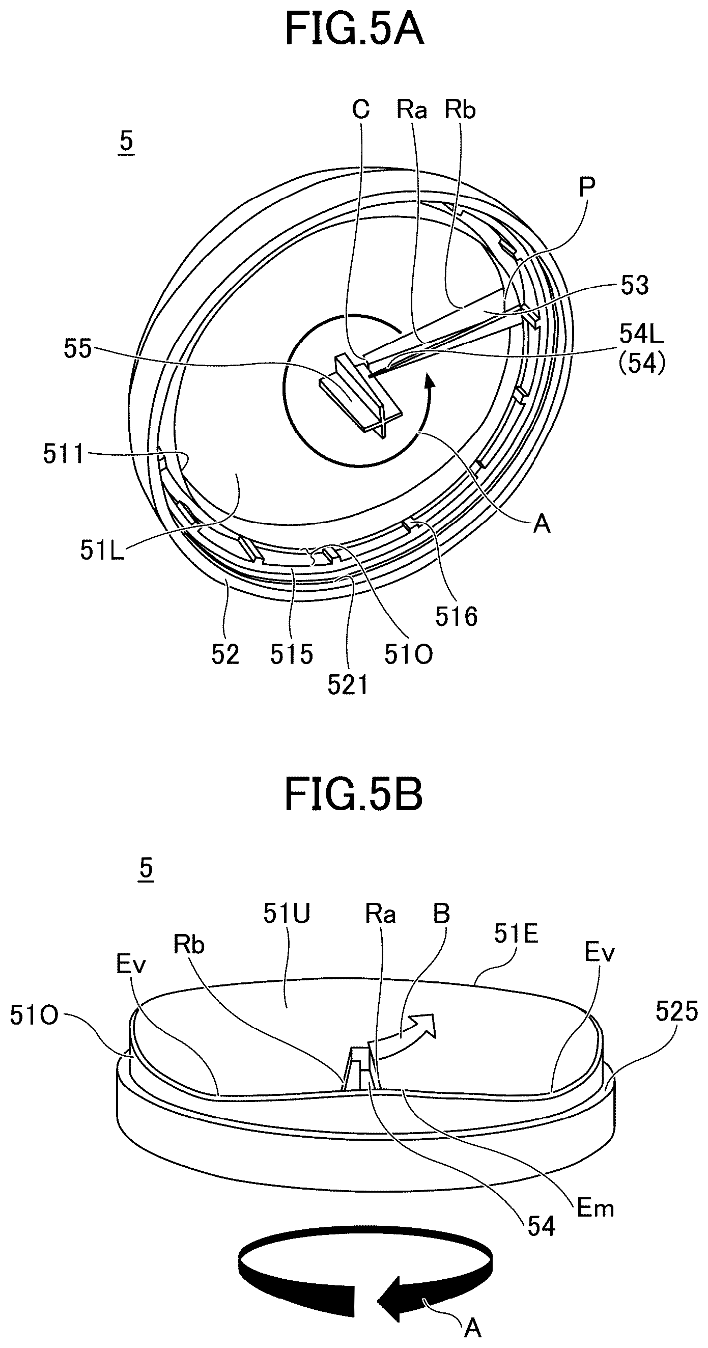 Patent US12304722 Figure 5 – Dispensing container with cutter, solid material container, and solid material rotary cutting lid