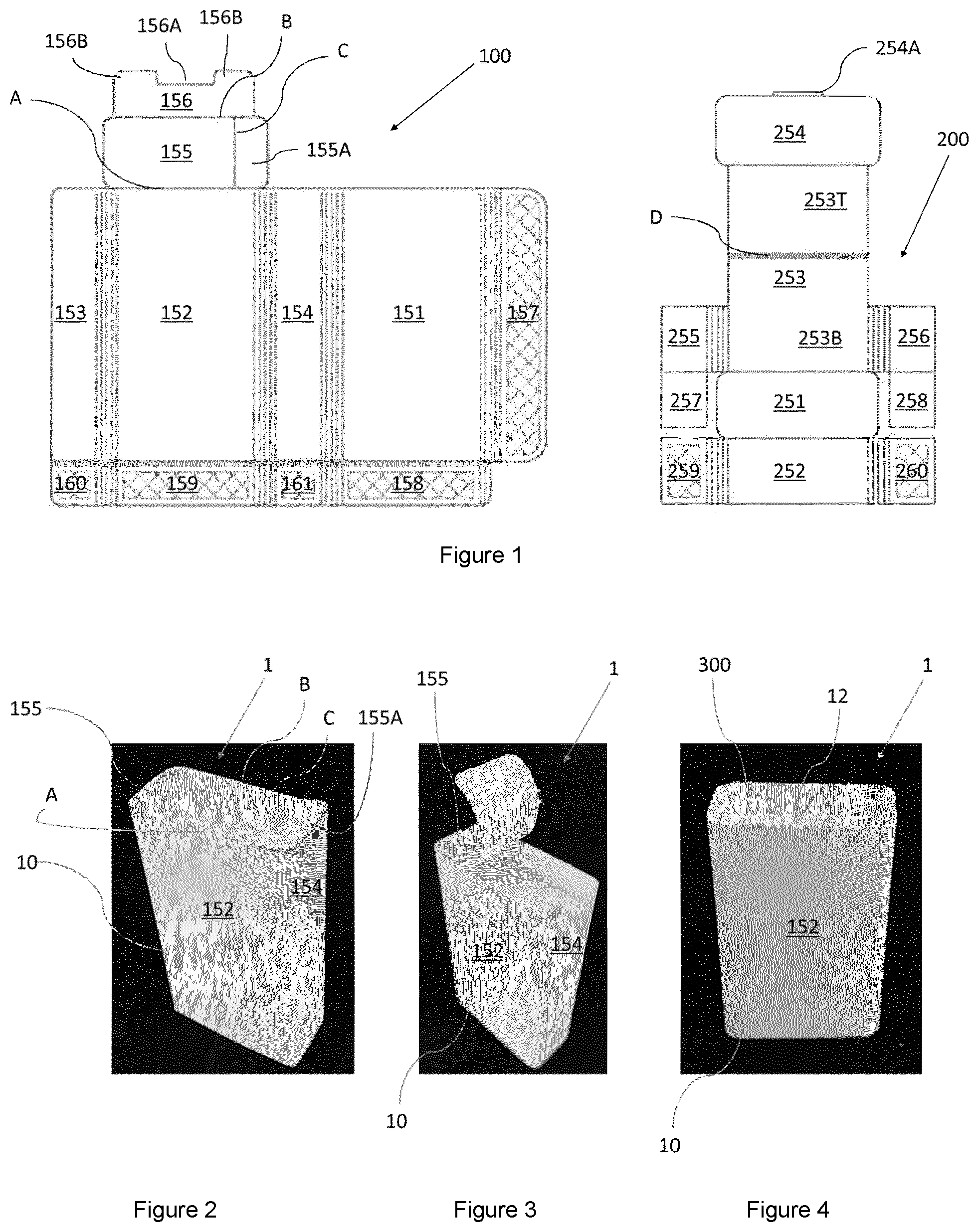 Patent US12304723 Figure 1 – Container having box and sleeve with anti-tamper mechanism