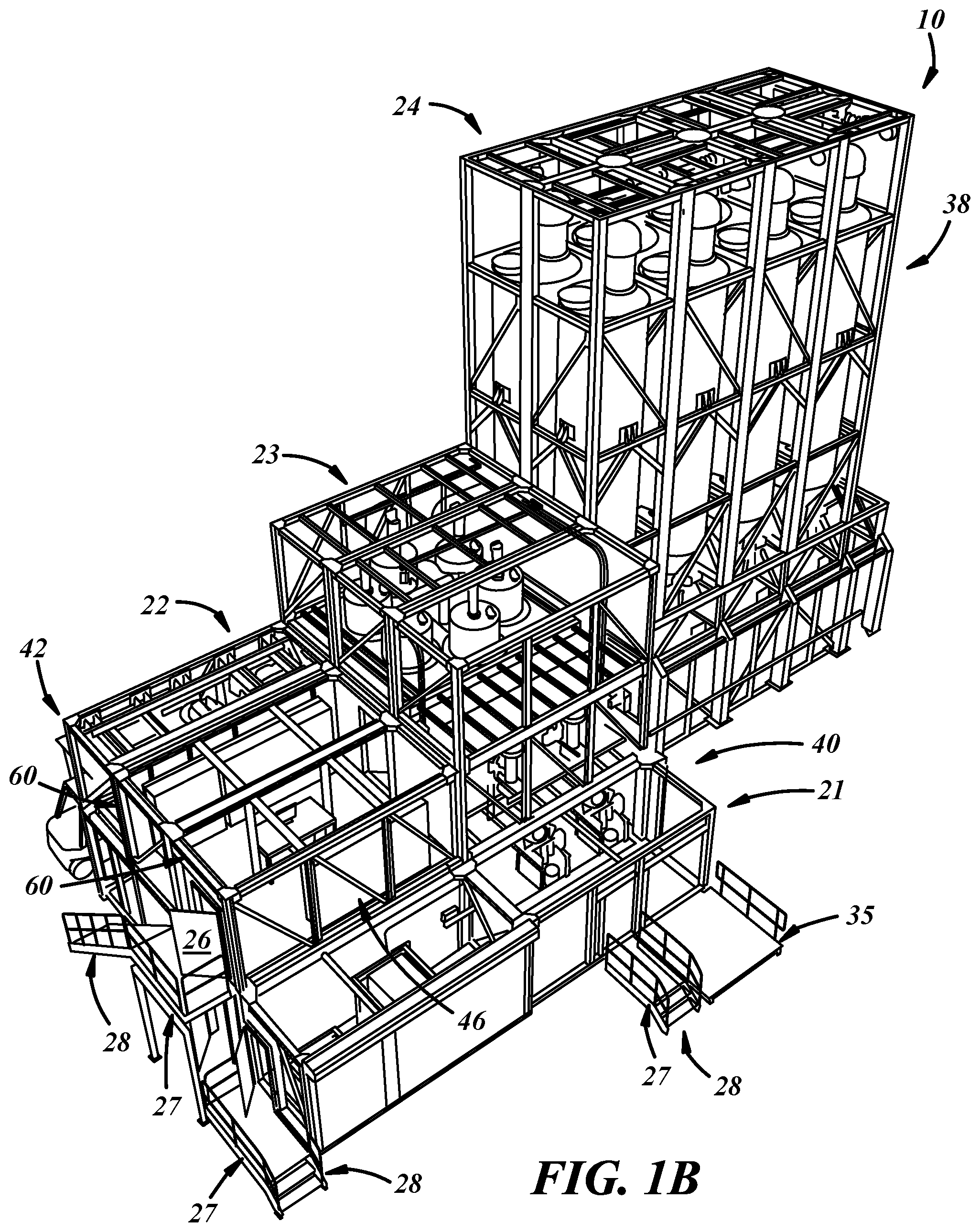 Patent US12304725 Figure 2 – Bulk material receiving, conveying, storing, and dispensing