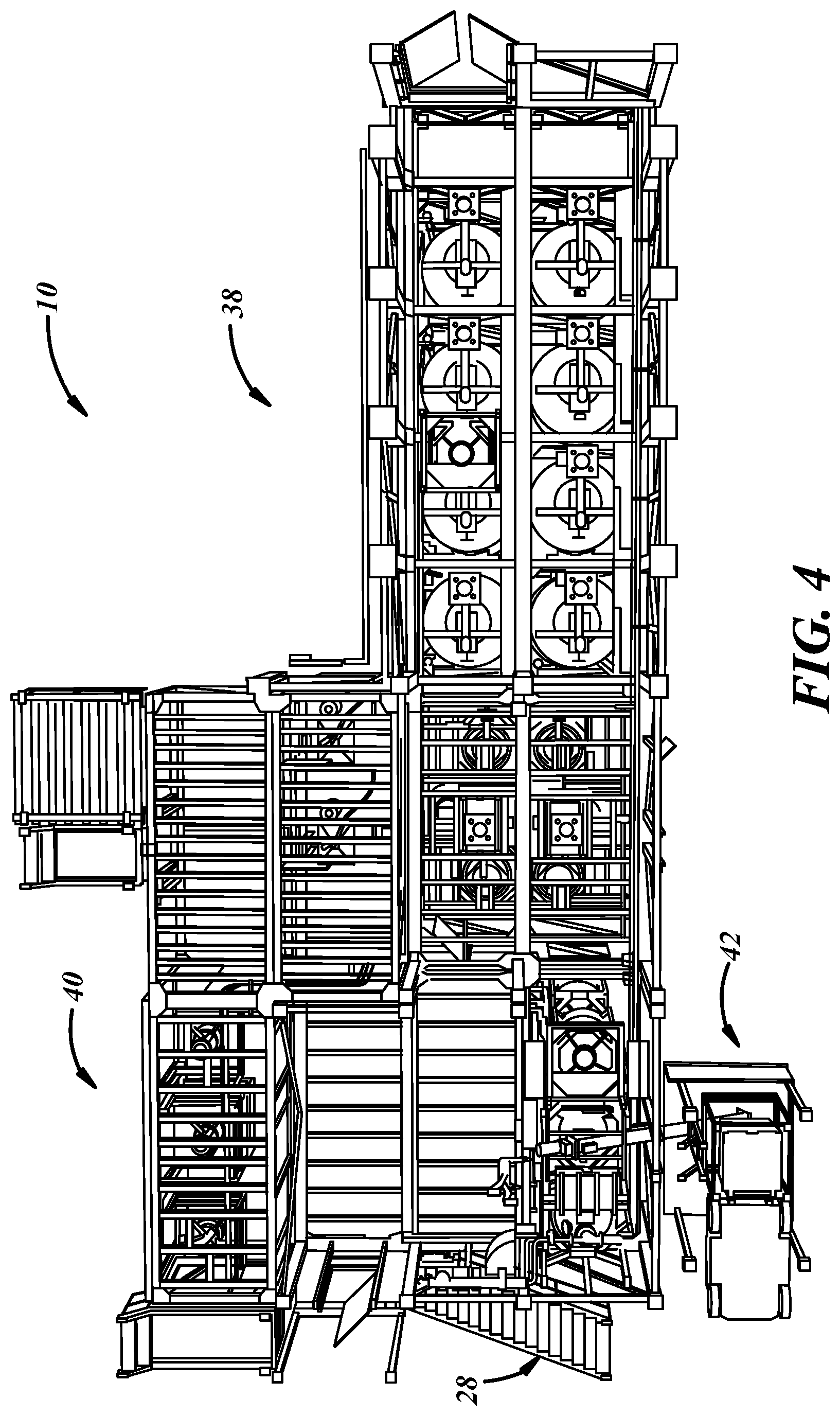 Patent US12304725 Figure 6 – Bulk material receiving, conveying, storing, and dispensing