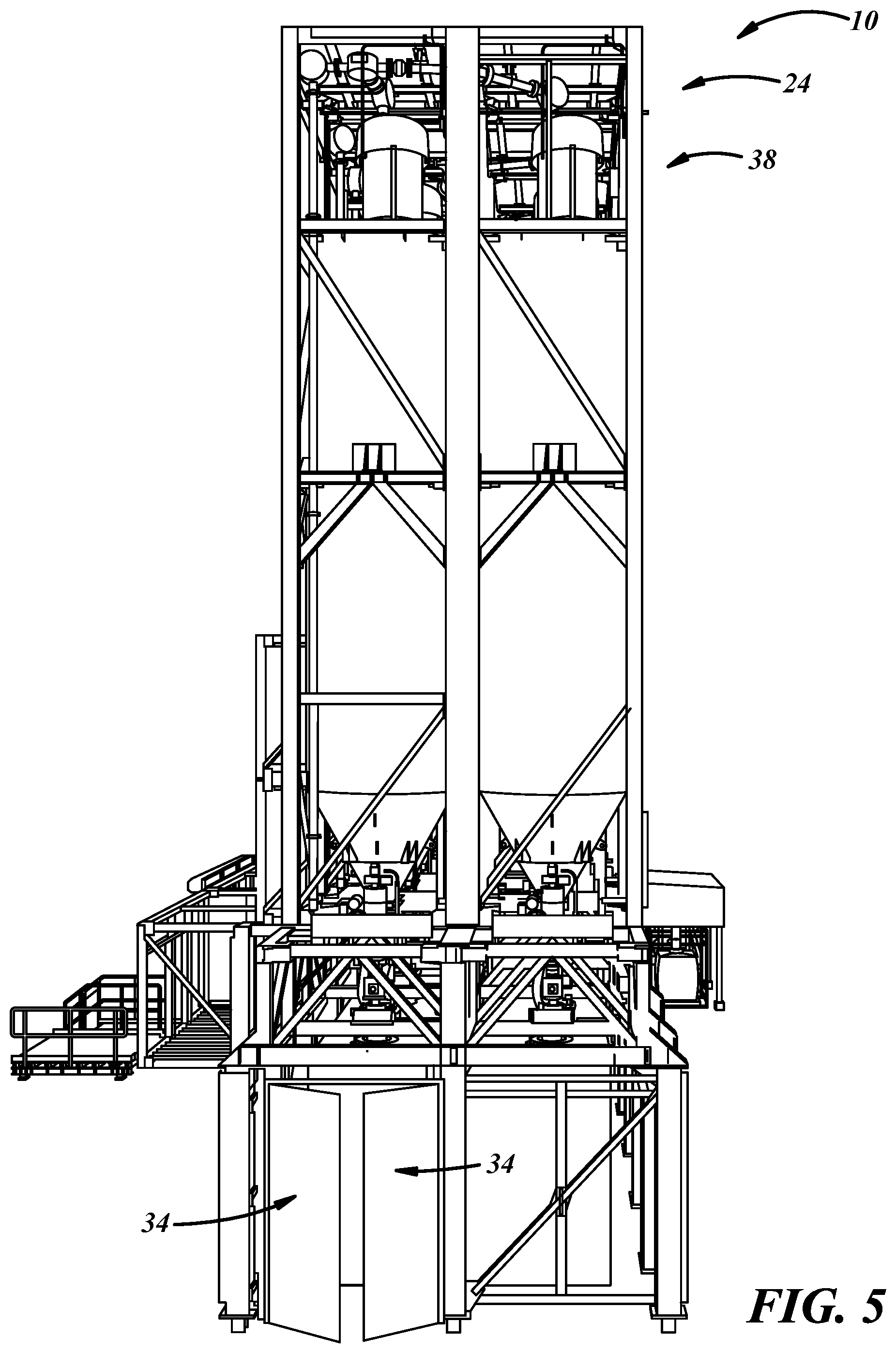 Patent US12304725 Figure 7 – Bulk material receiving, conveying, storing, and dispensing