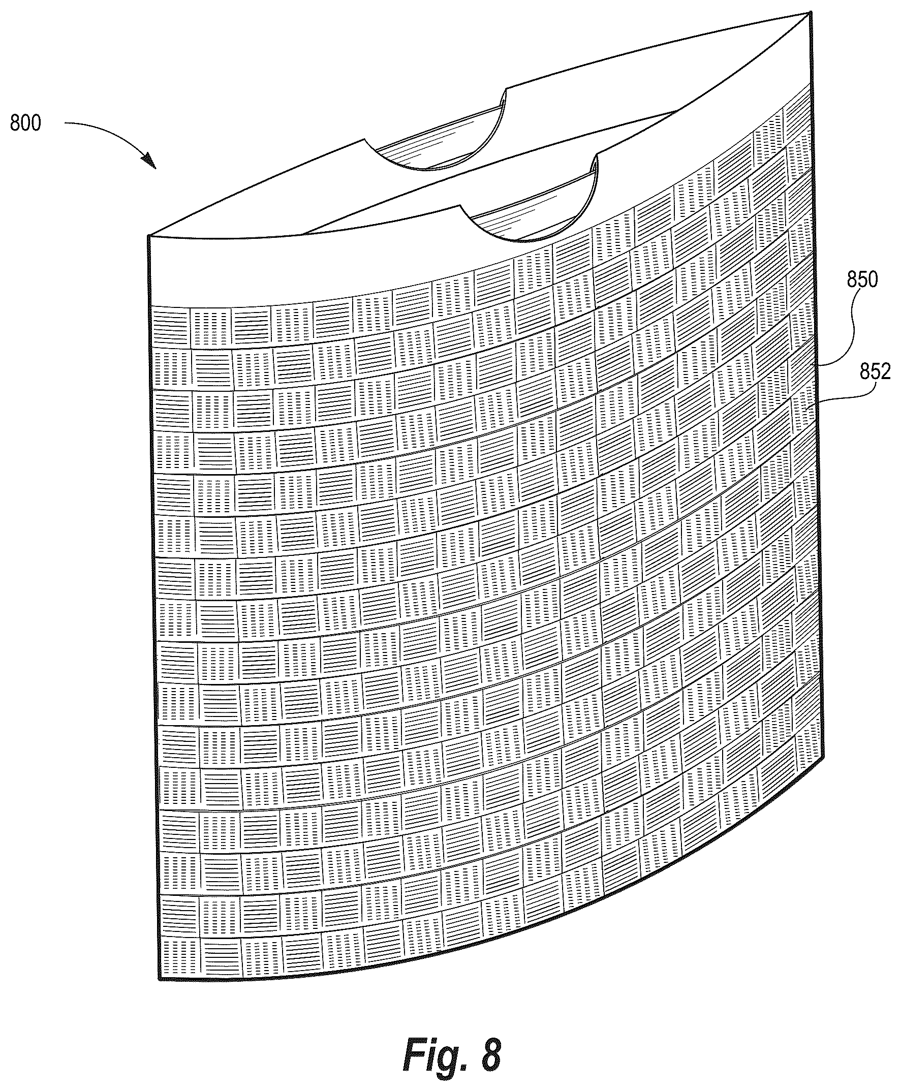 Patent US12304727 Figure 10 – Thermoplastic films and bags with encapsulation-based delayed odor control and methods of making the same