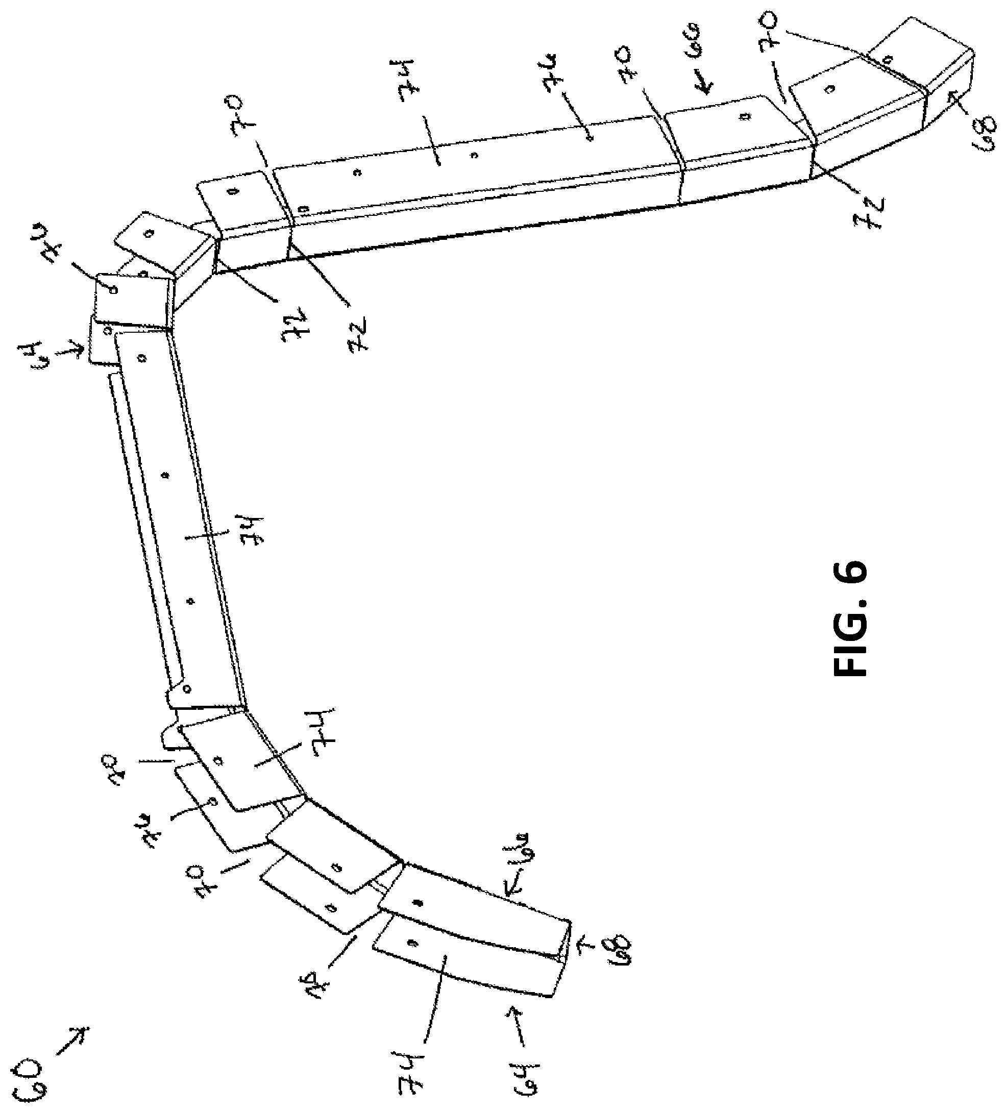Patent US12304728 Figure 6 – Intermediate container for integration with a refuse vehicle