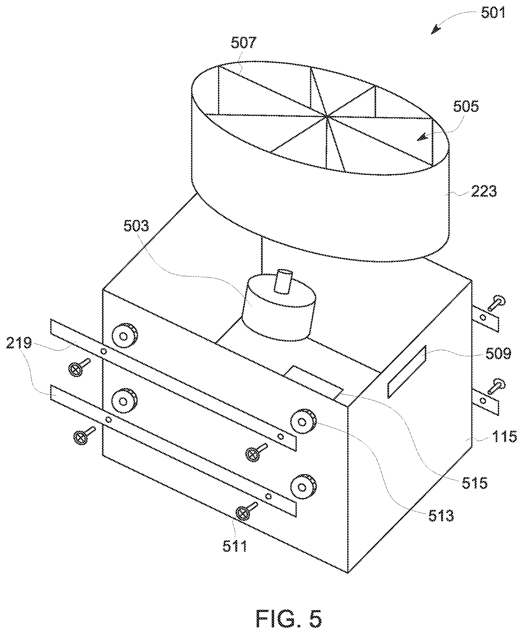 Patent US12304729 Figure 7 – Size reduction and storage device system and method of use
