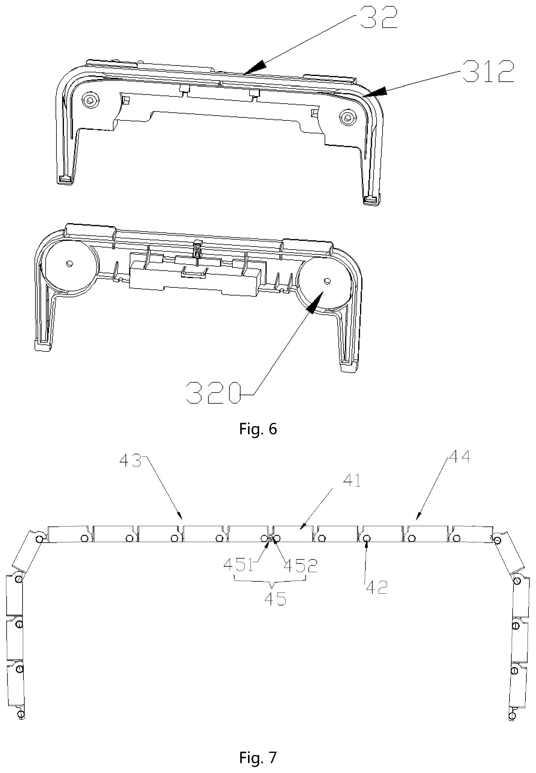 Patent US12304730 Figure 5 – Roller shutter-type intelligent garbage can