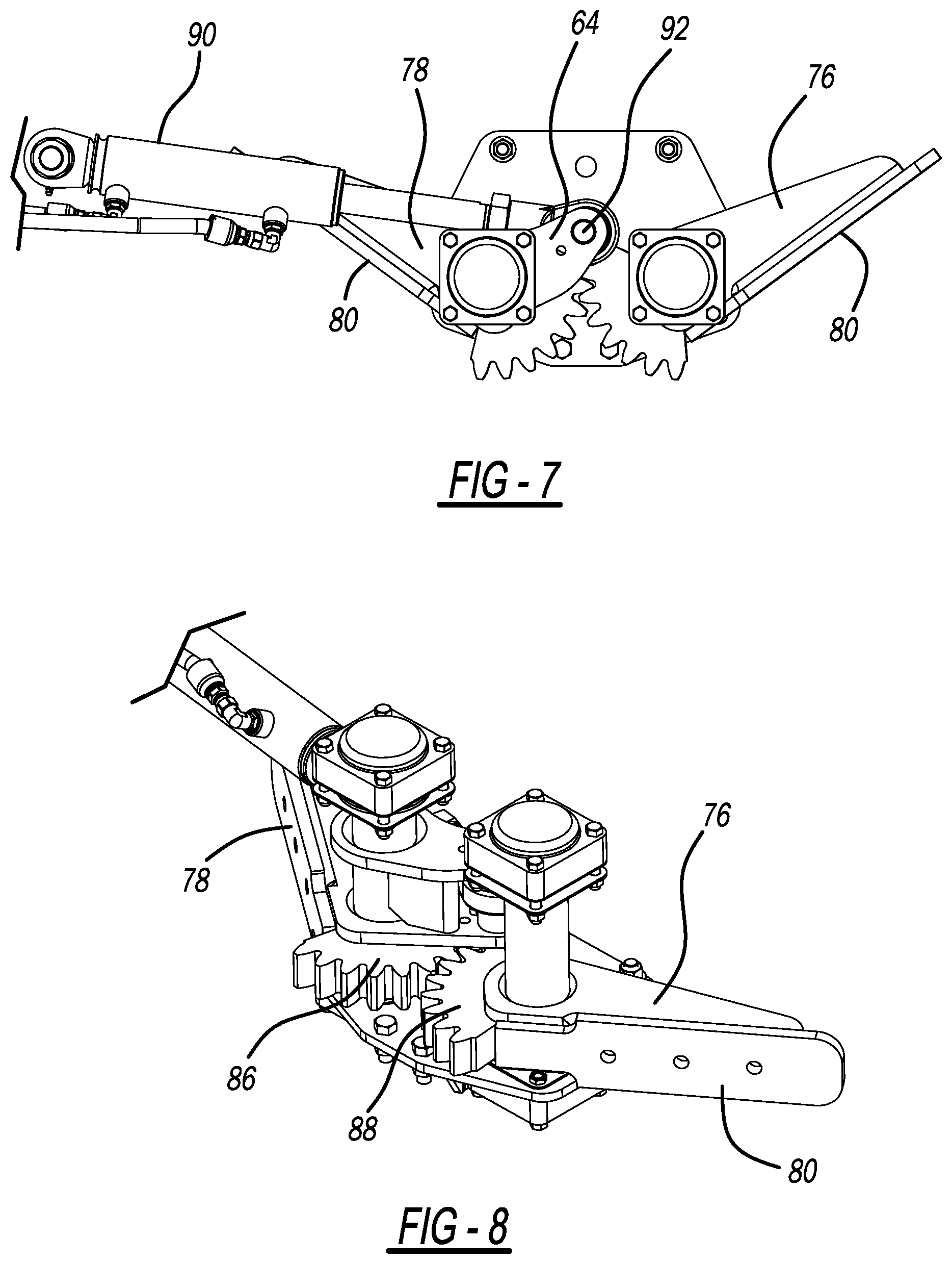 Patent US12304731 Figure 6 – Grabber for a front loader refuse vehicle