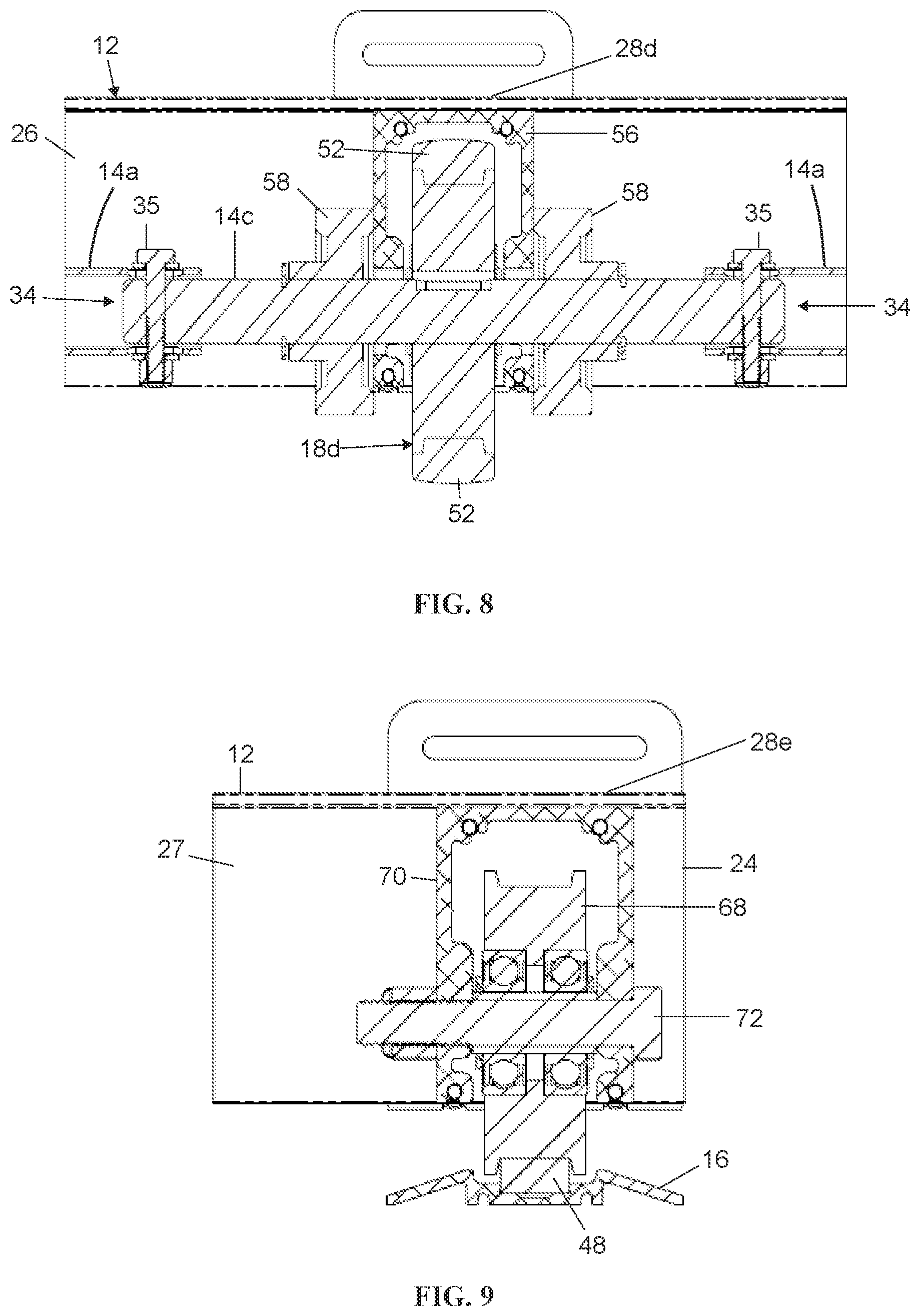 Patent US12304735 Figure 4 – Single track mobile carriage system