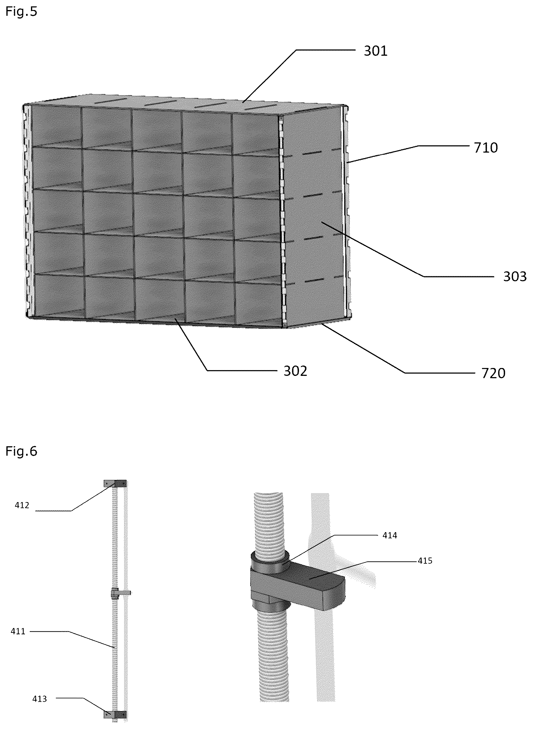 Patent US12304736 Figure 4 – Three-dimensional, modular system for moving standard elements within a three-dimensional structure of the grid type