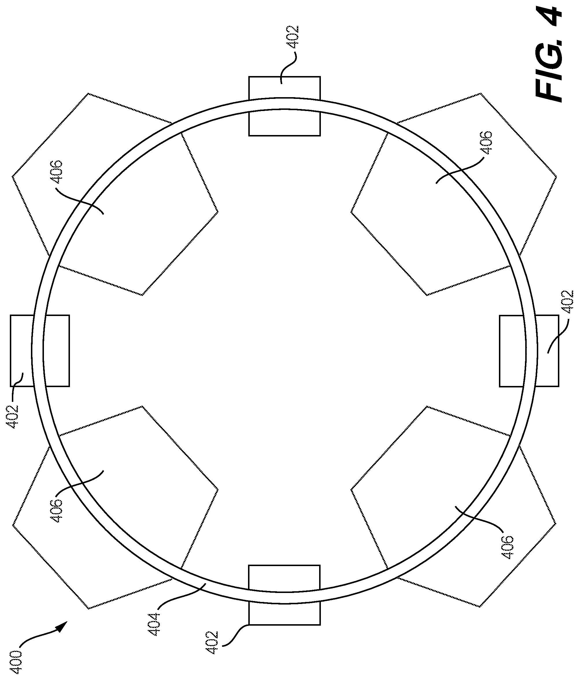 Patent US12304739 Figure 4 – Flexible conveyor system