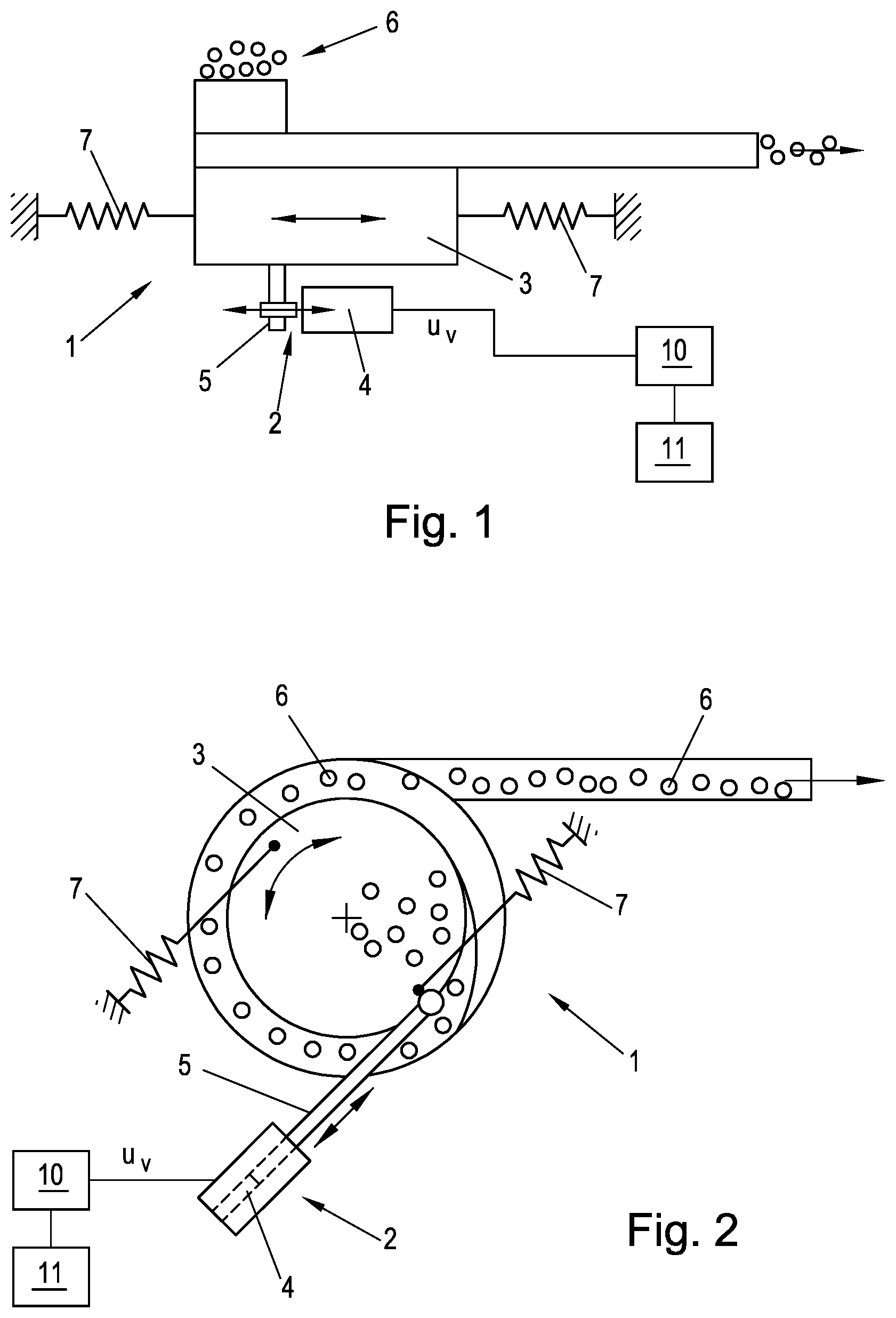 Patent US12304742 Figure 1 – Vibrating conveyor