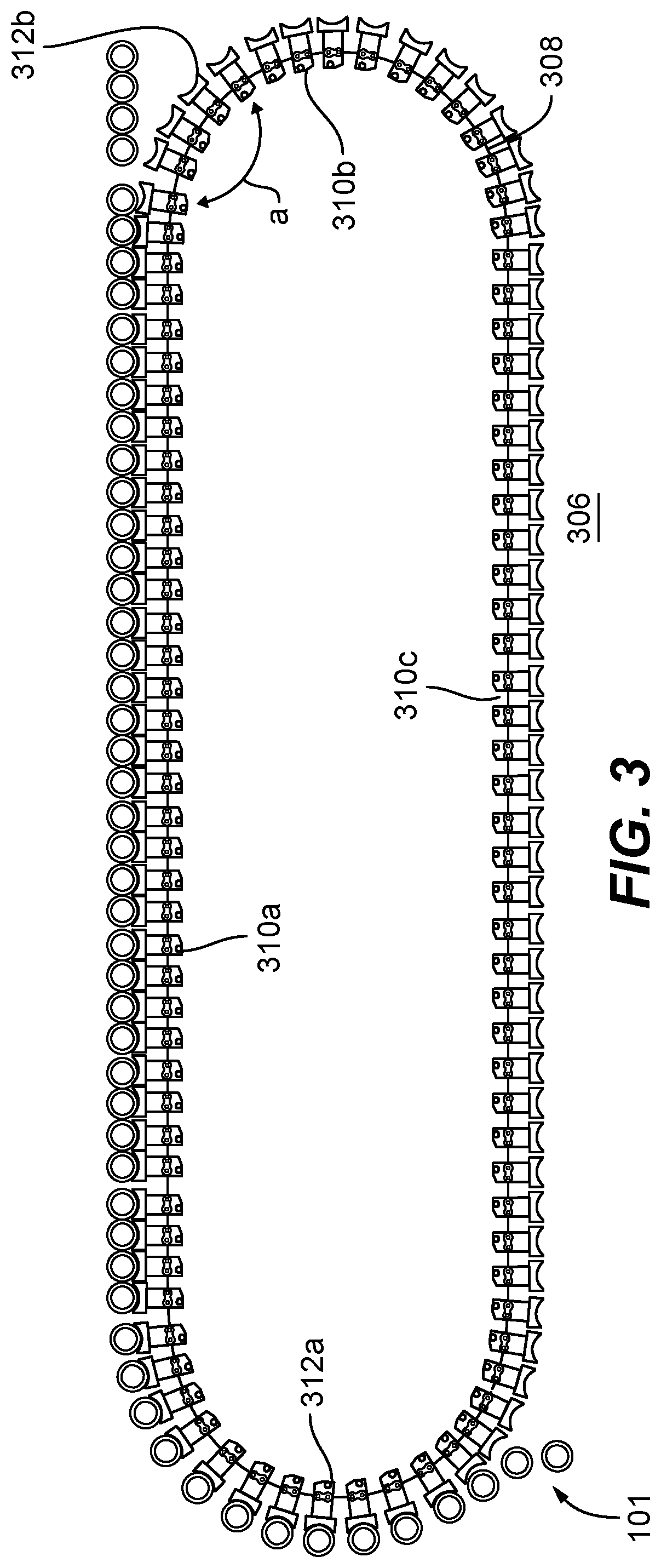 Patent US12304747 Figure 3 – System and method of grouping of containers