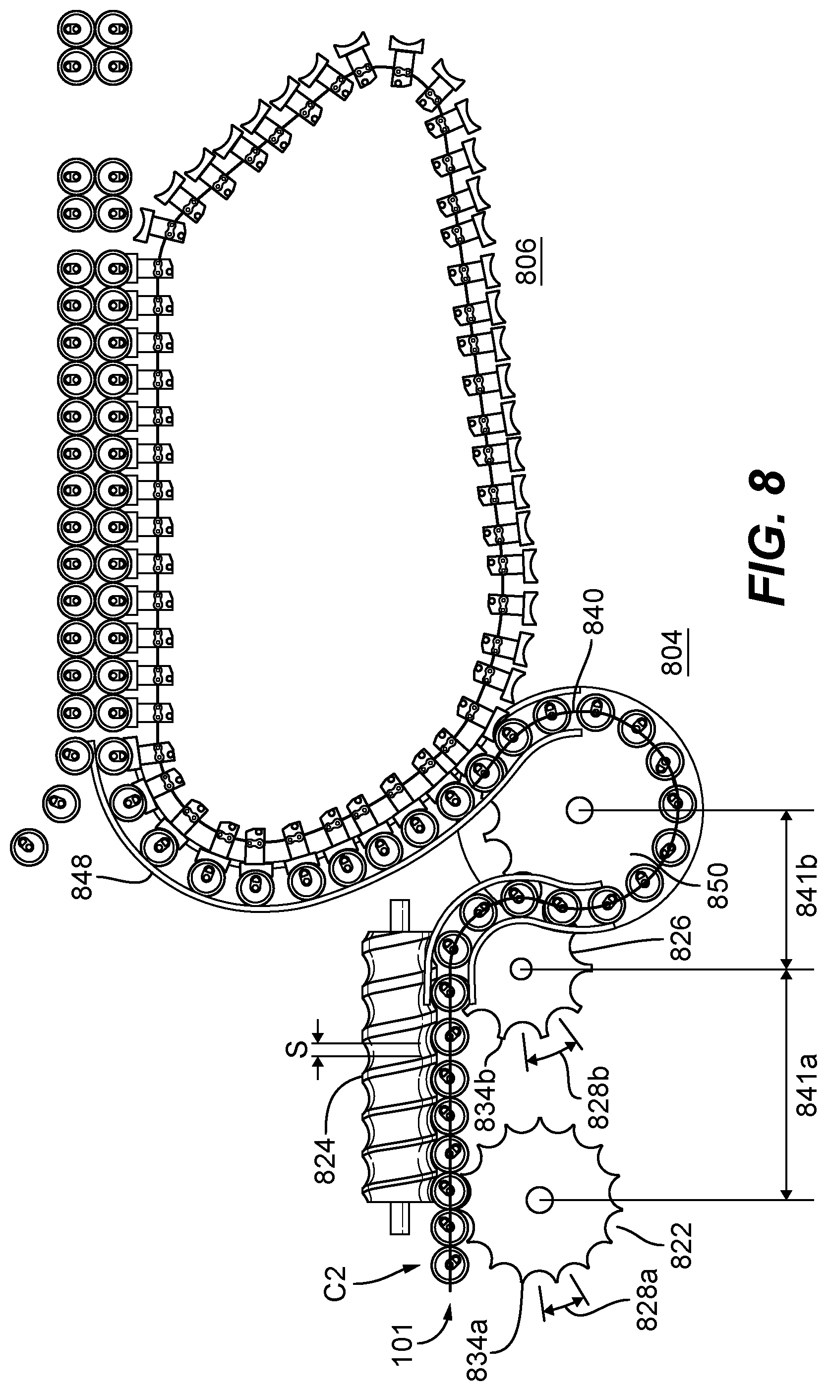 Patent US12304747 Figure 9 – System and method of grouping of containers