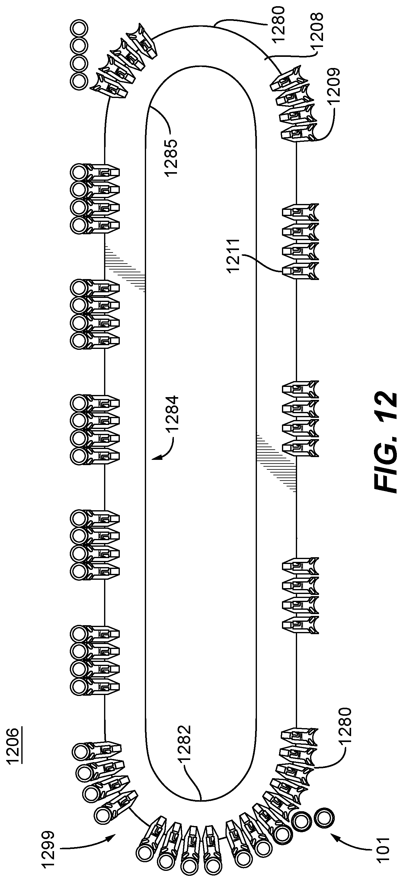 Patent US12304747 Figure 15 – System and method of grouping of containers