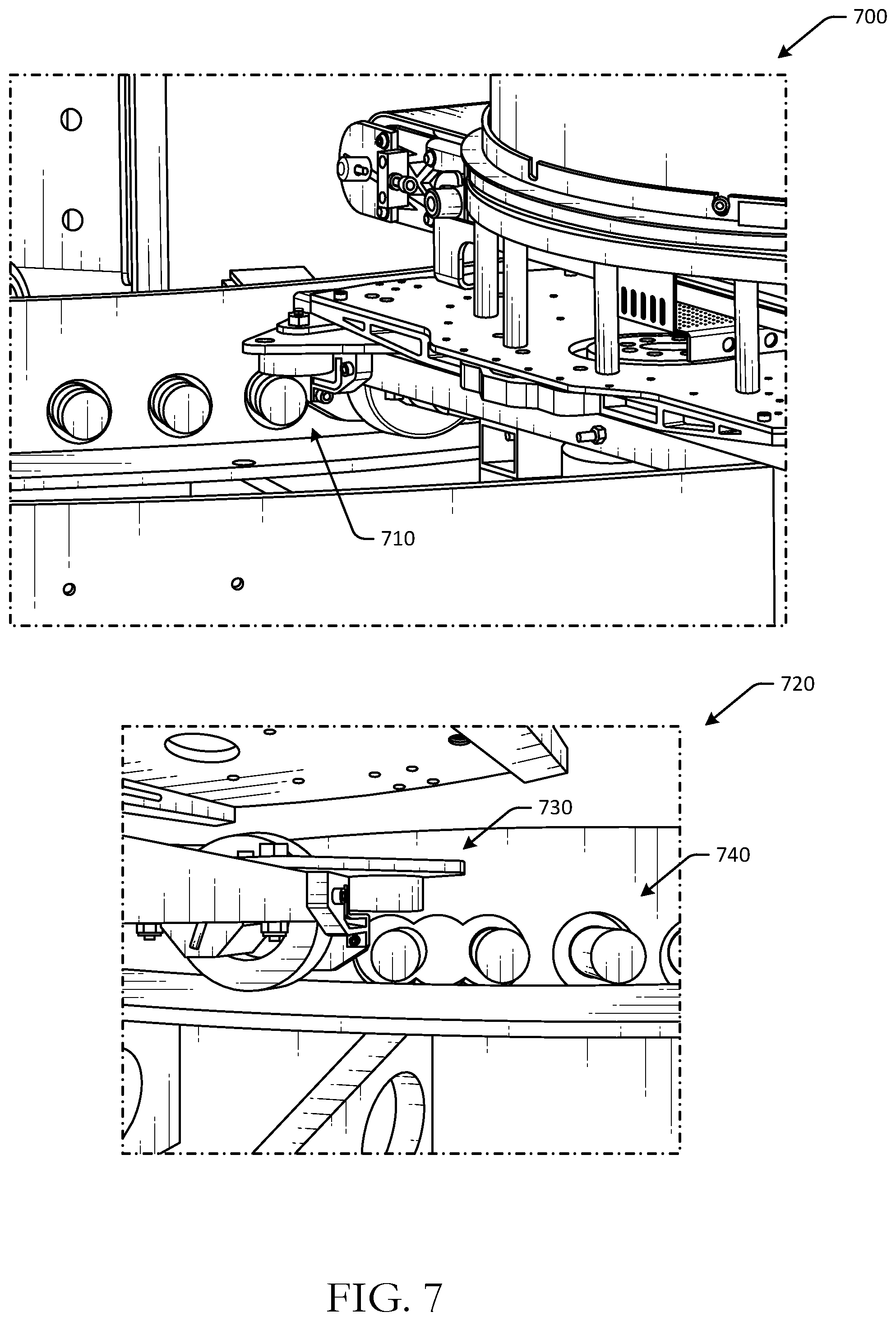 Patent US12304753 Figure 11 – Rapid braking of shuttles powered by electromagnets