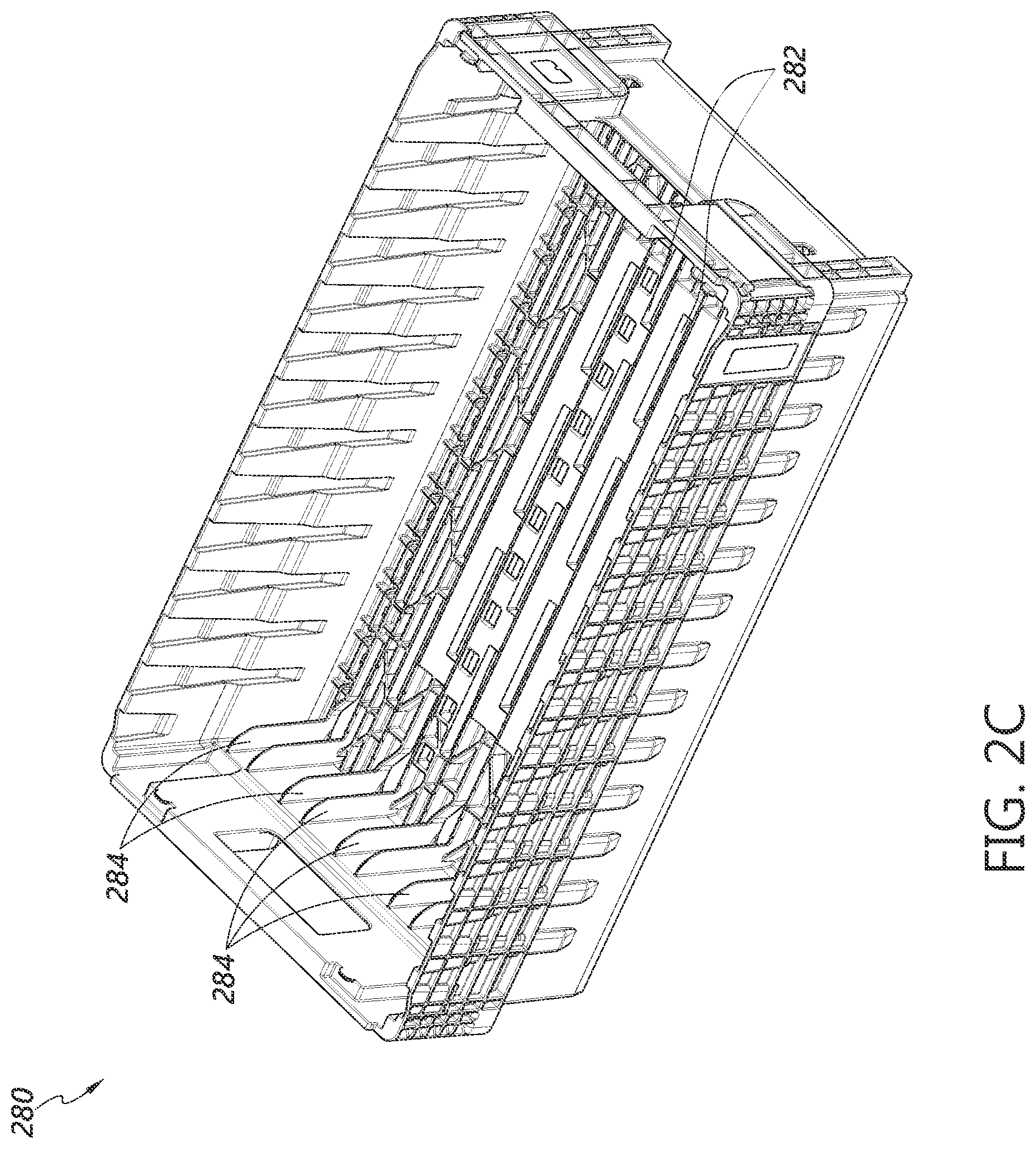 Patent US12304756 Figure 4 – System for transferring articles from a container