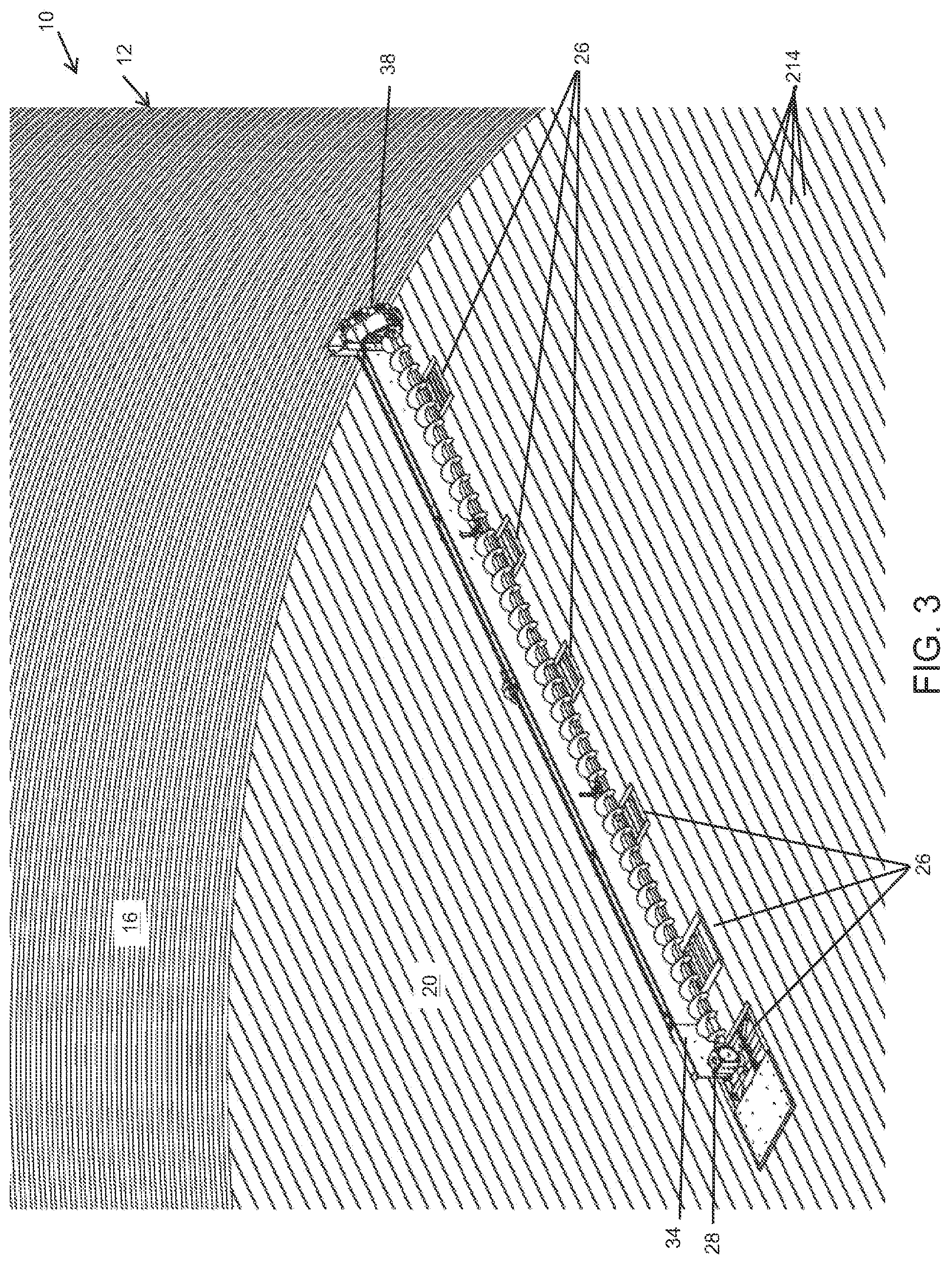 Patent US12304757 Figure 3 – Sweep auger drive shield with gravity reclaim
