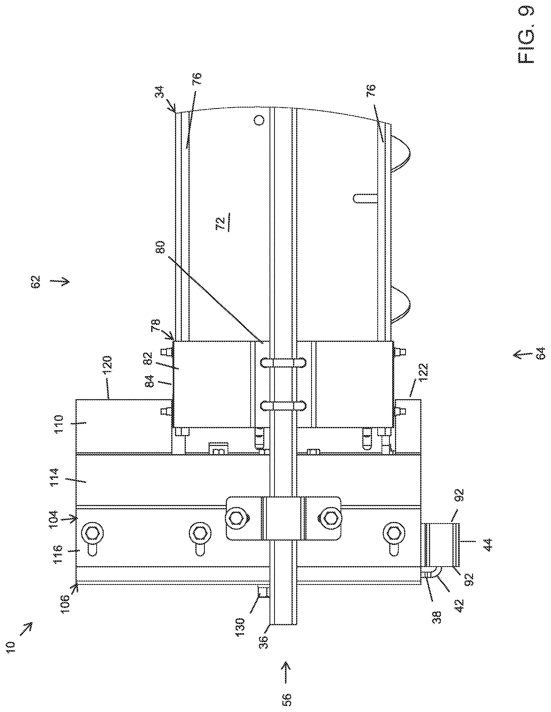 Patent US12304757 Figure 9 – Sweep auger drive shield with gravity reclaim