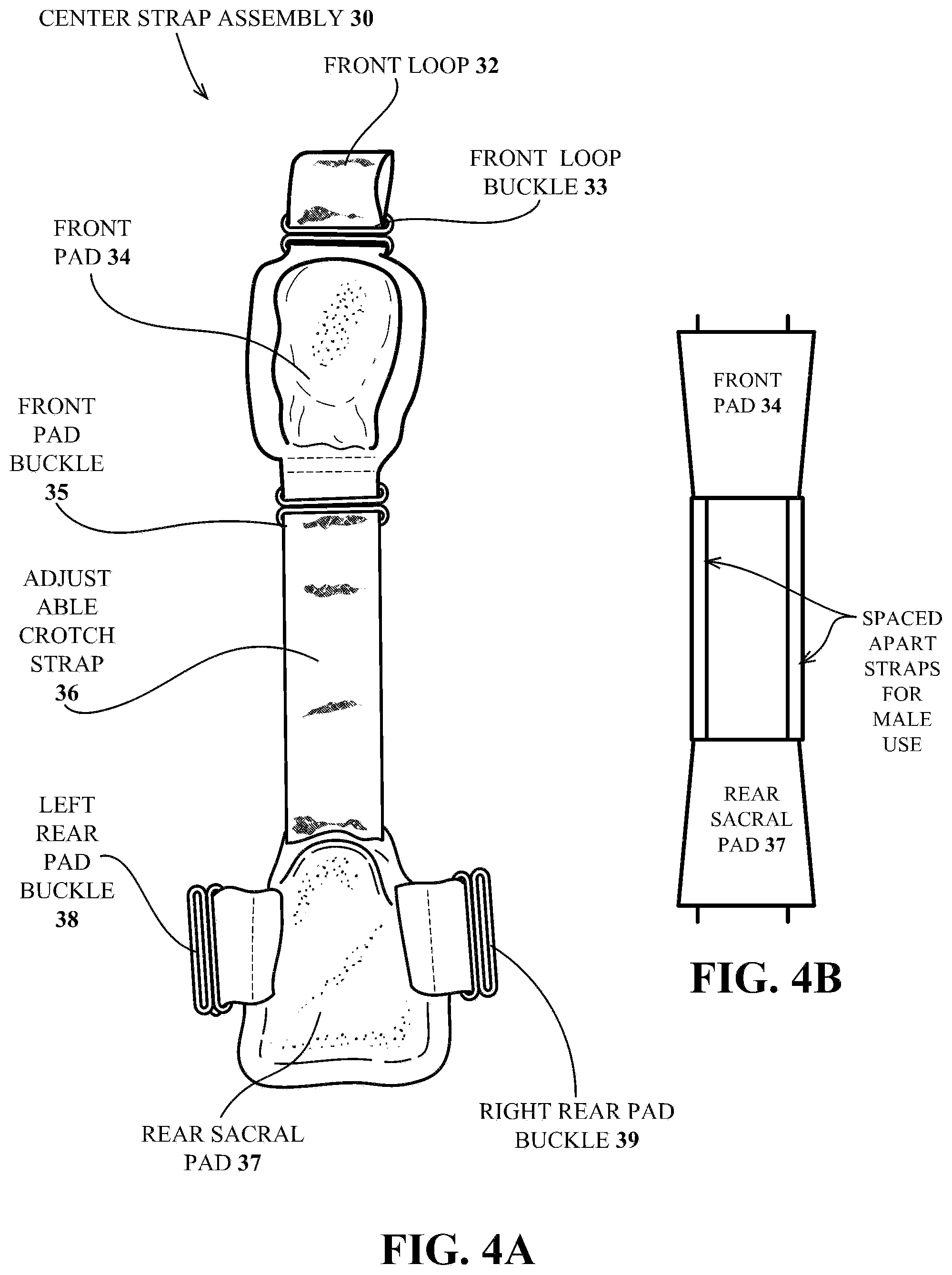 Patent US12304758 Figure 4 – Pelvic braces and methods for using same
