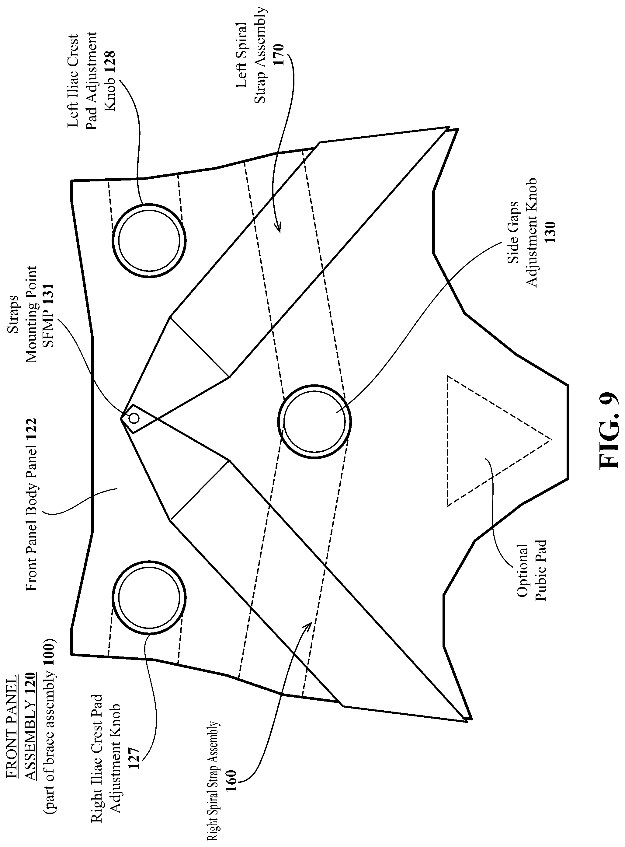 Patent US12304758 Figure 9 – Pelvic braces and methods for using same