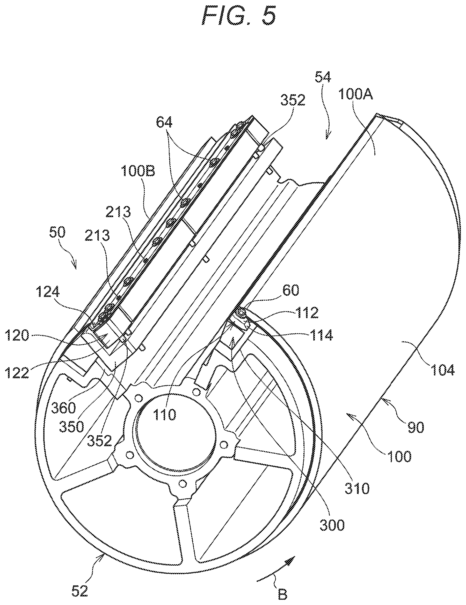 Patent US12304761 Figure 5 – Mounting member, cylinder member, and image forming apparatus