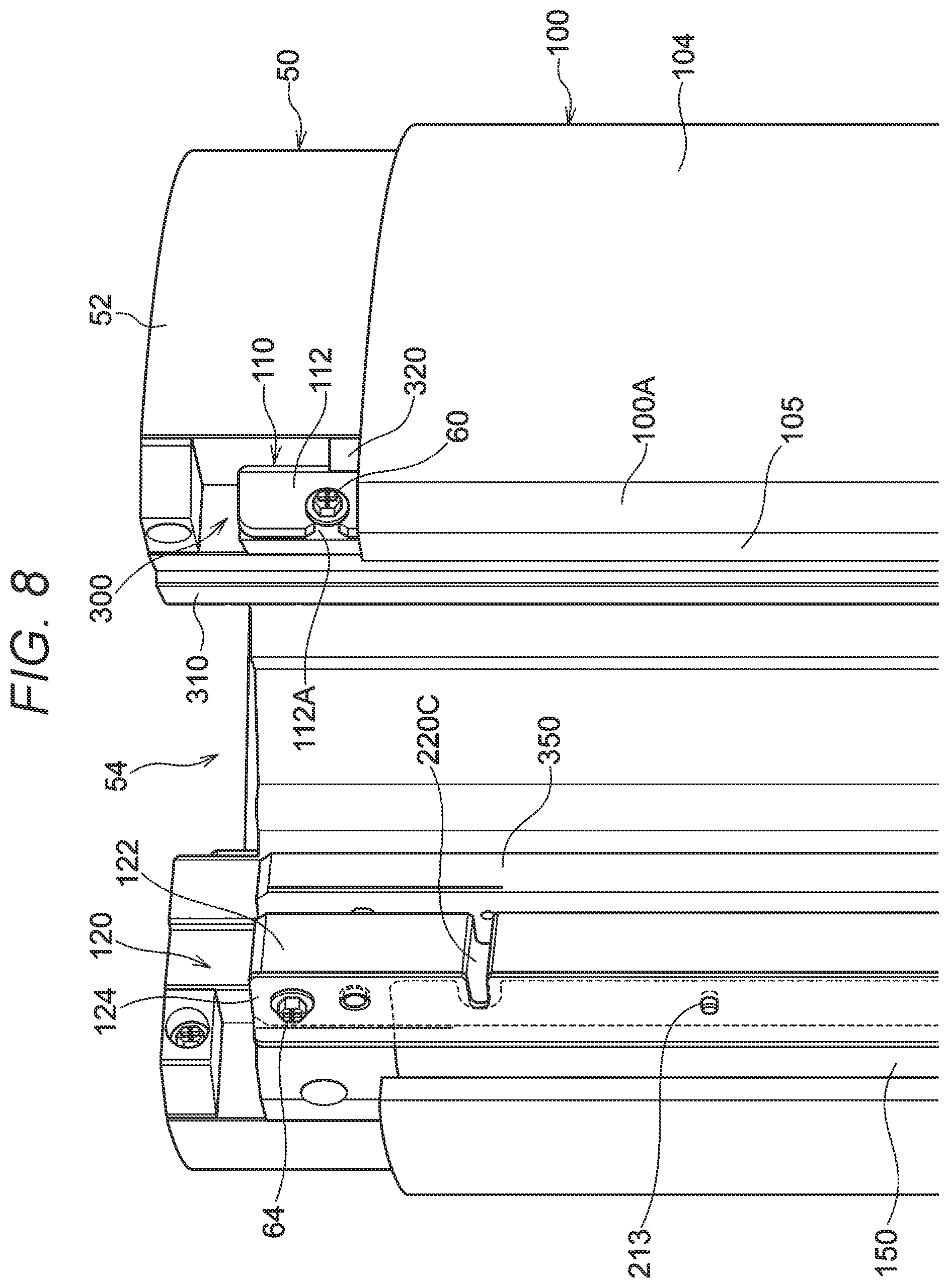 Patent US12304761 Figure 8 – Mounting member, cylinder member, and image forming apparatus