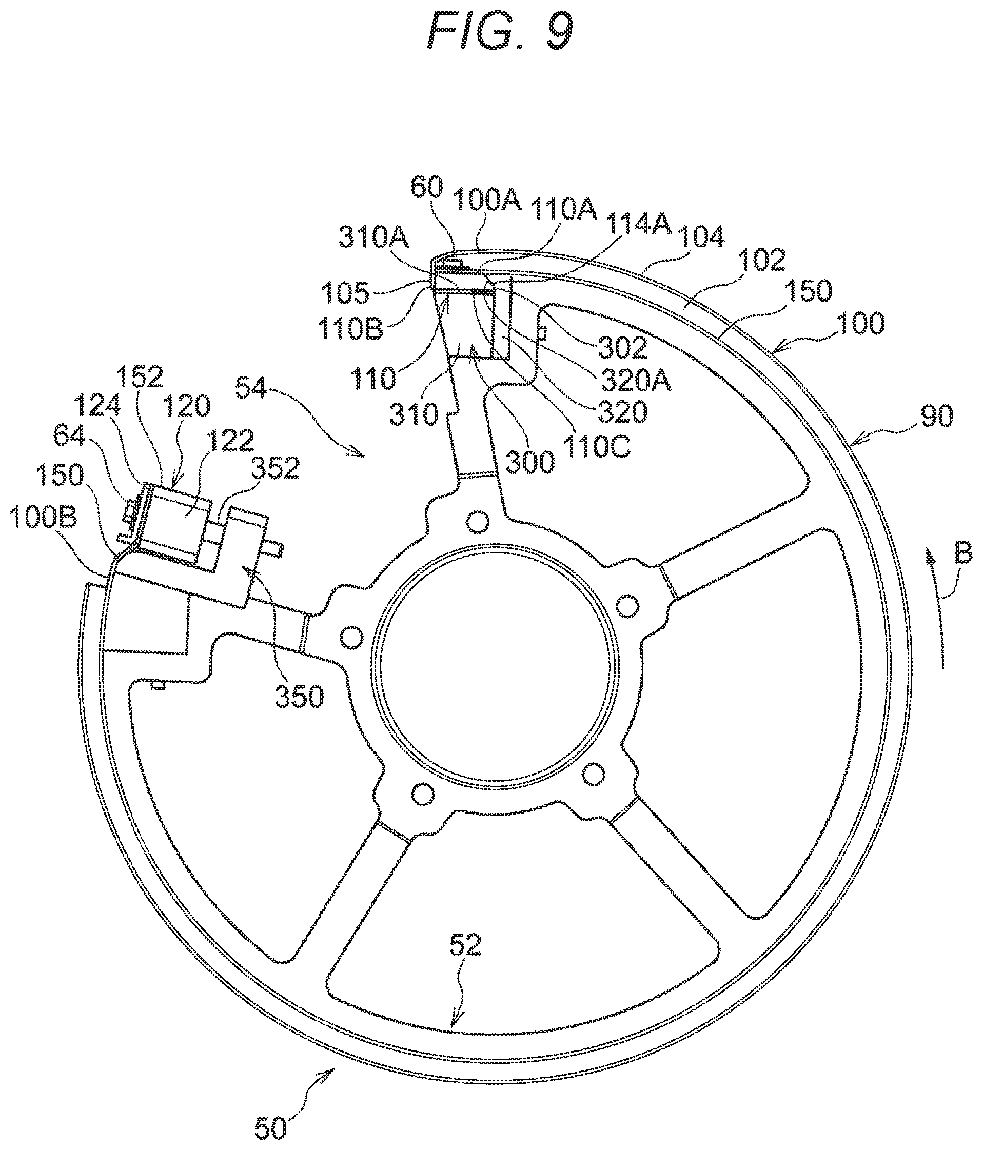 Patent US12304761 Figure 9 – Mounting member, cylinder member, and image forming apparatus