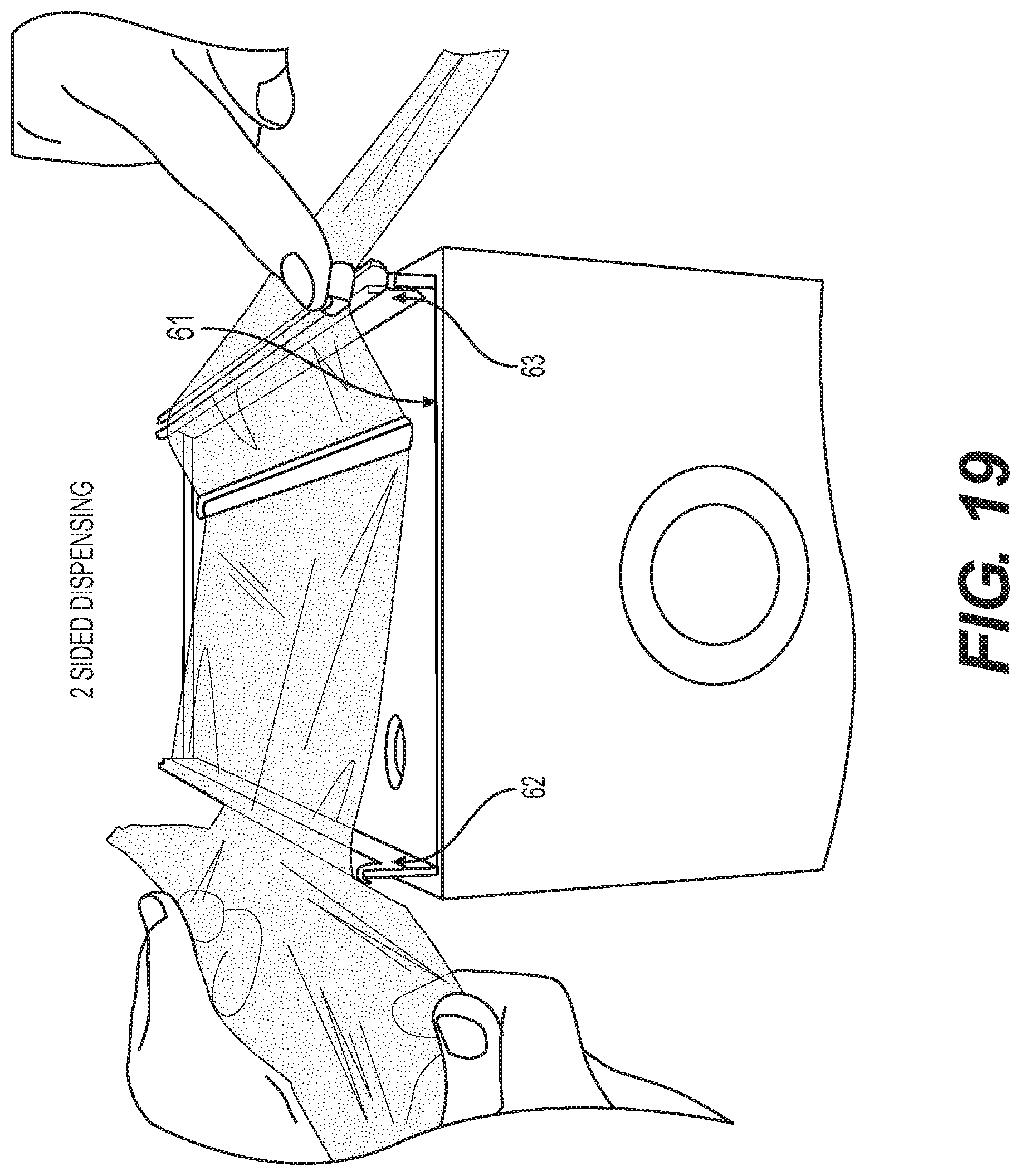 Patent US12304763 Figure 19 – Sheet material dispense and cutting systems and methods of use