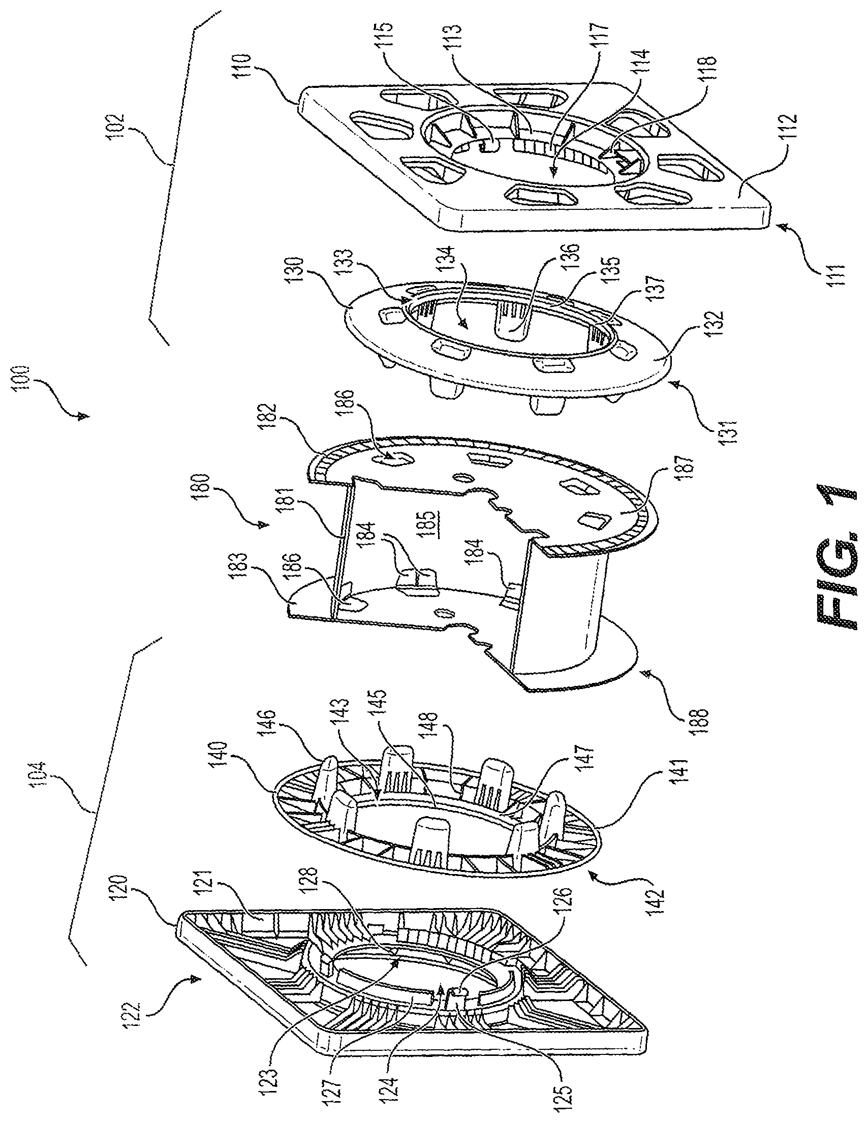 Patent US12304766 — Reusable reel holder and bag with reusable reel holder — Figure 1