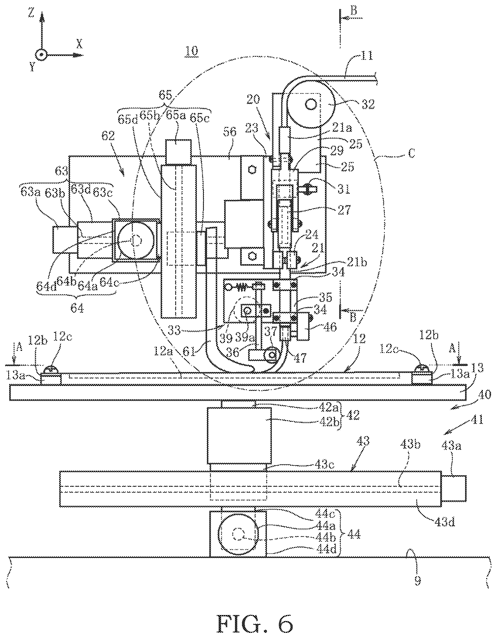 Patent US12304767 Figure 6 – Wire rod disposing device and wire rod disposition method