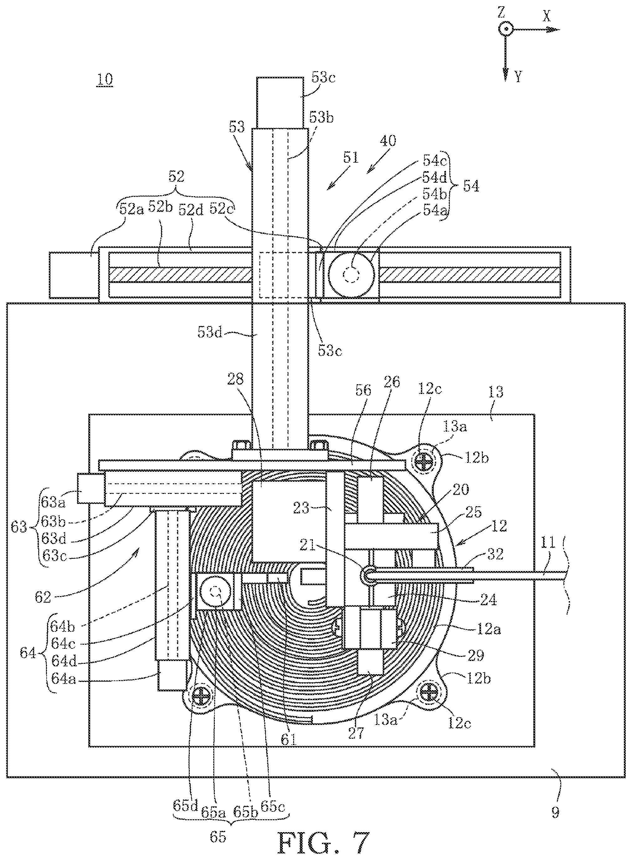 Patent US12304767 Figure 7 – Wire rod disposing device and wire rod disposition method