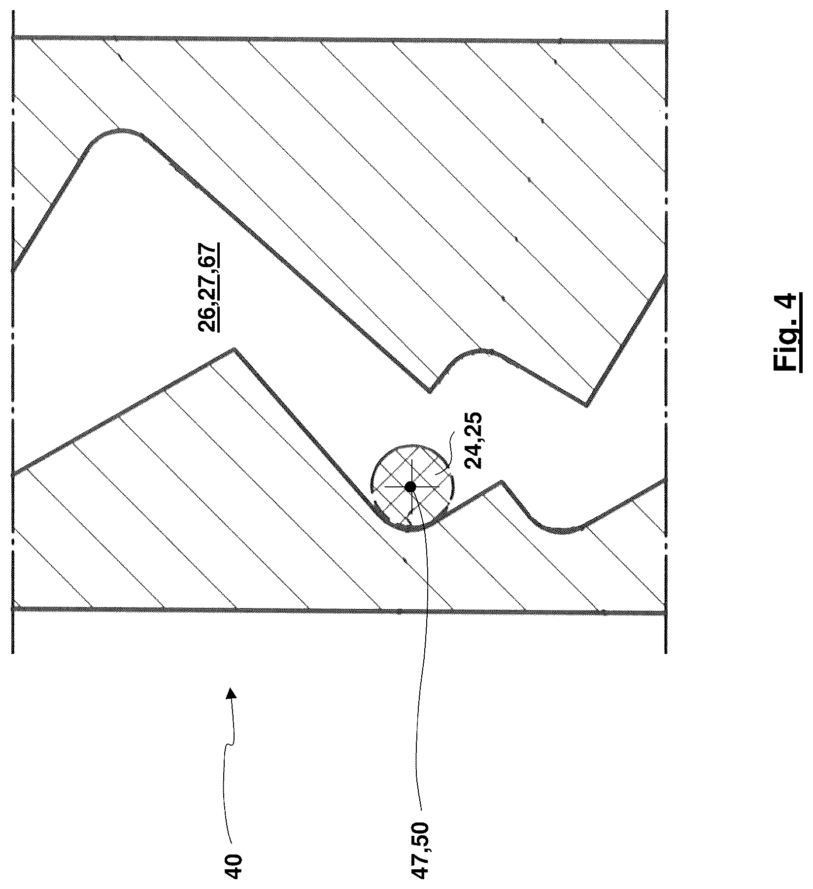 Patent US12304769 Figure 4 – Winding machine fixing mechanism, winding machine and method for coupling and/or decoupling a winding sleeve to or from a winding spindle of a winding machine