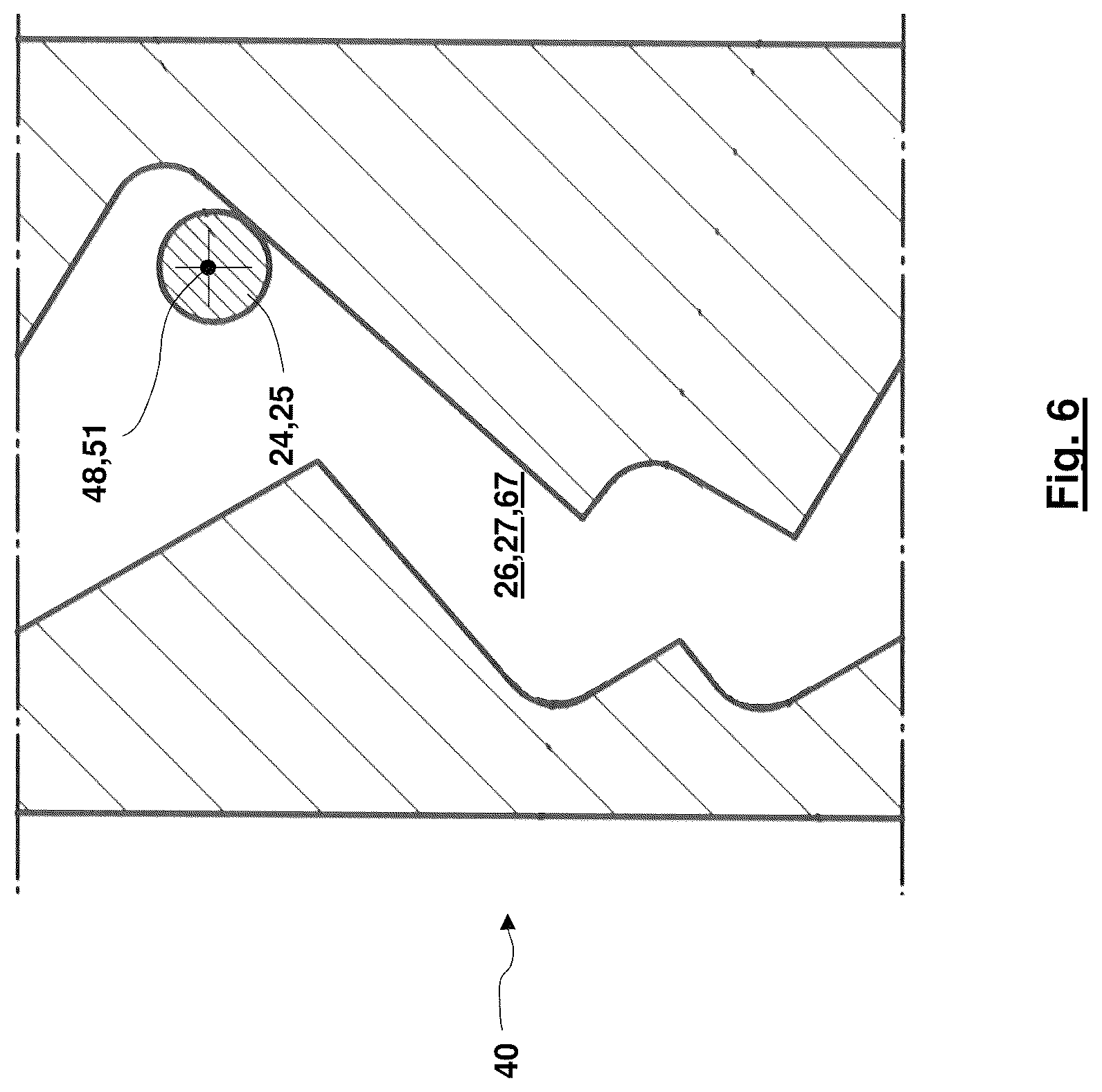 Patent US12304769 Figure 6 – Winding machine fixing mechanism, winding machine and method for coupling and/or decoupling a winding sleeve to or from a winding spindle of a winding machine