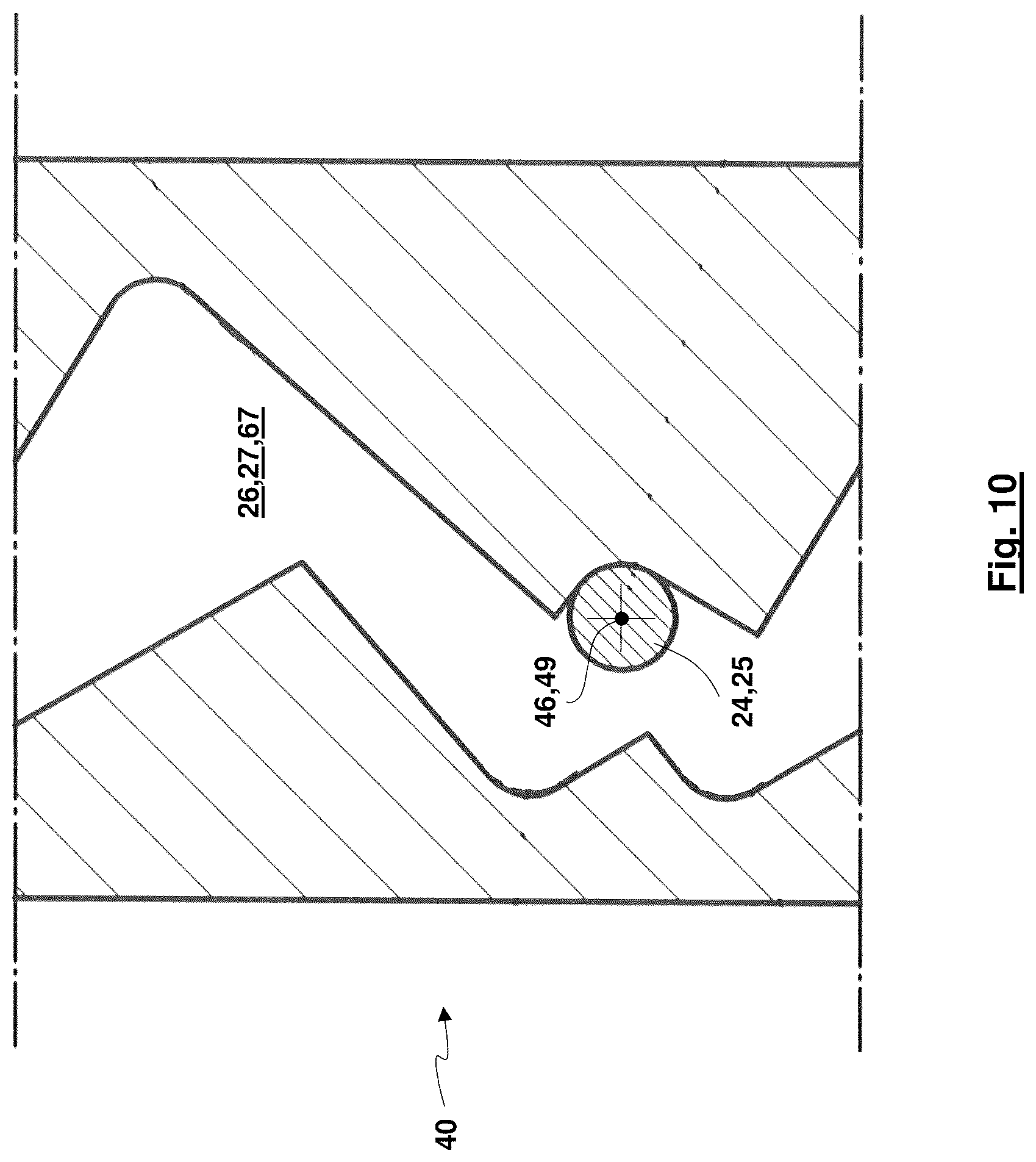 Patent US12304769 Figure 10 – Winding machine fixing mechanism, winding machine and method for coupling and/or decoupling a winding sleeve to or from a winding spindle of a winding machine